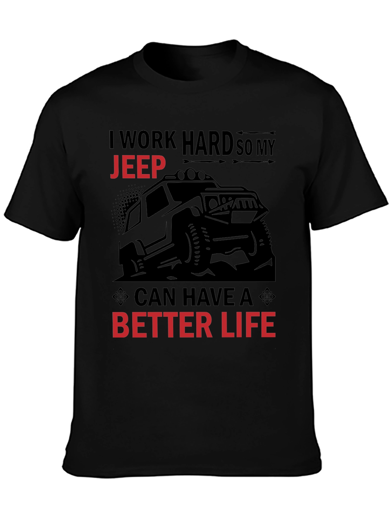 Jeep Better Life Graphic Tee - Black