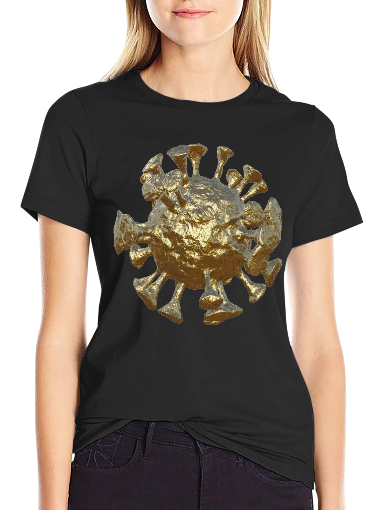 Golden Corona Virus T-Shirt