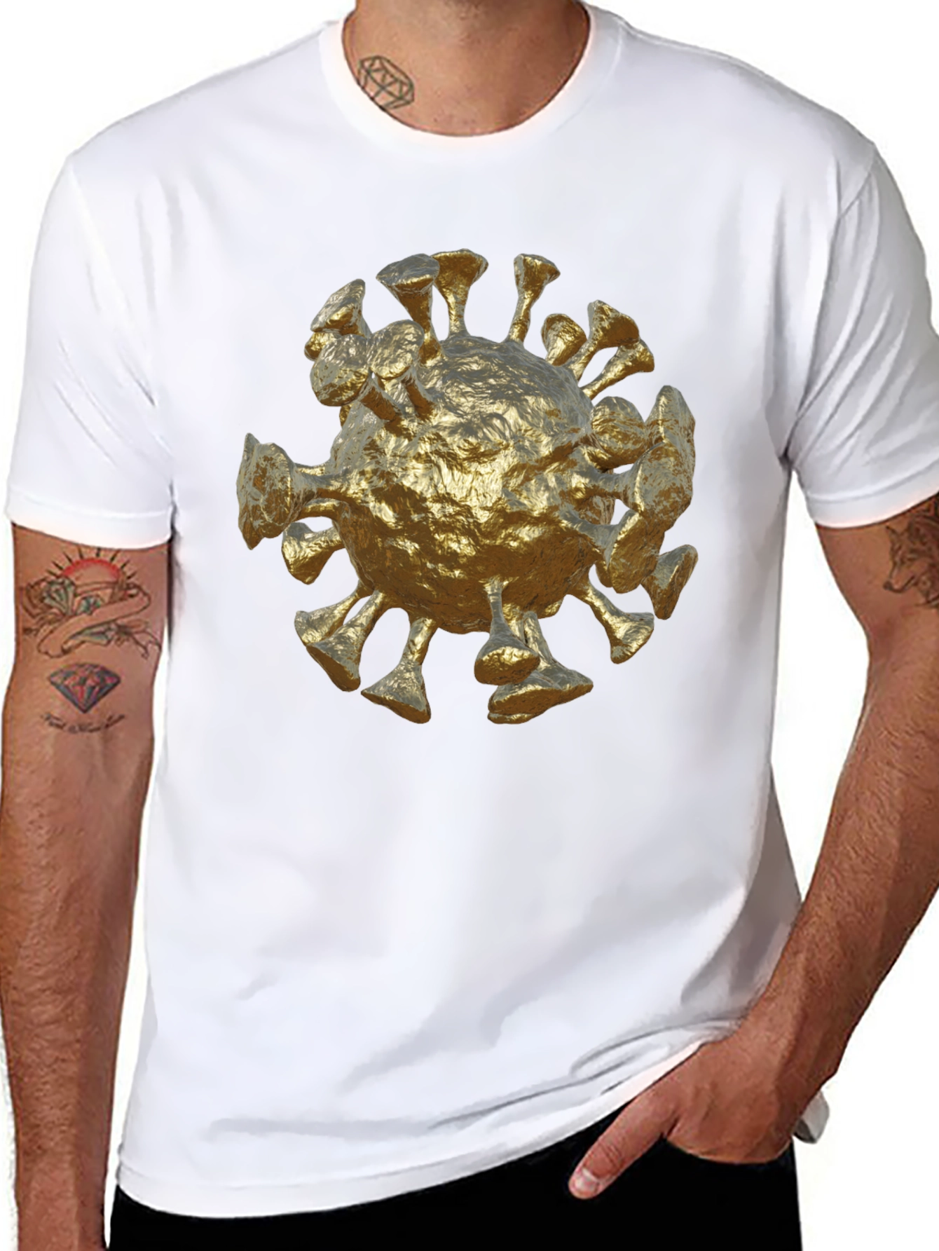 Golden Corona Virus T-Shirt