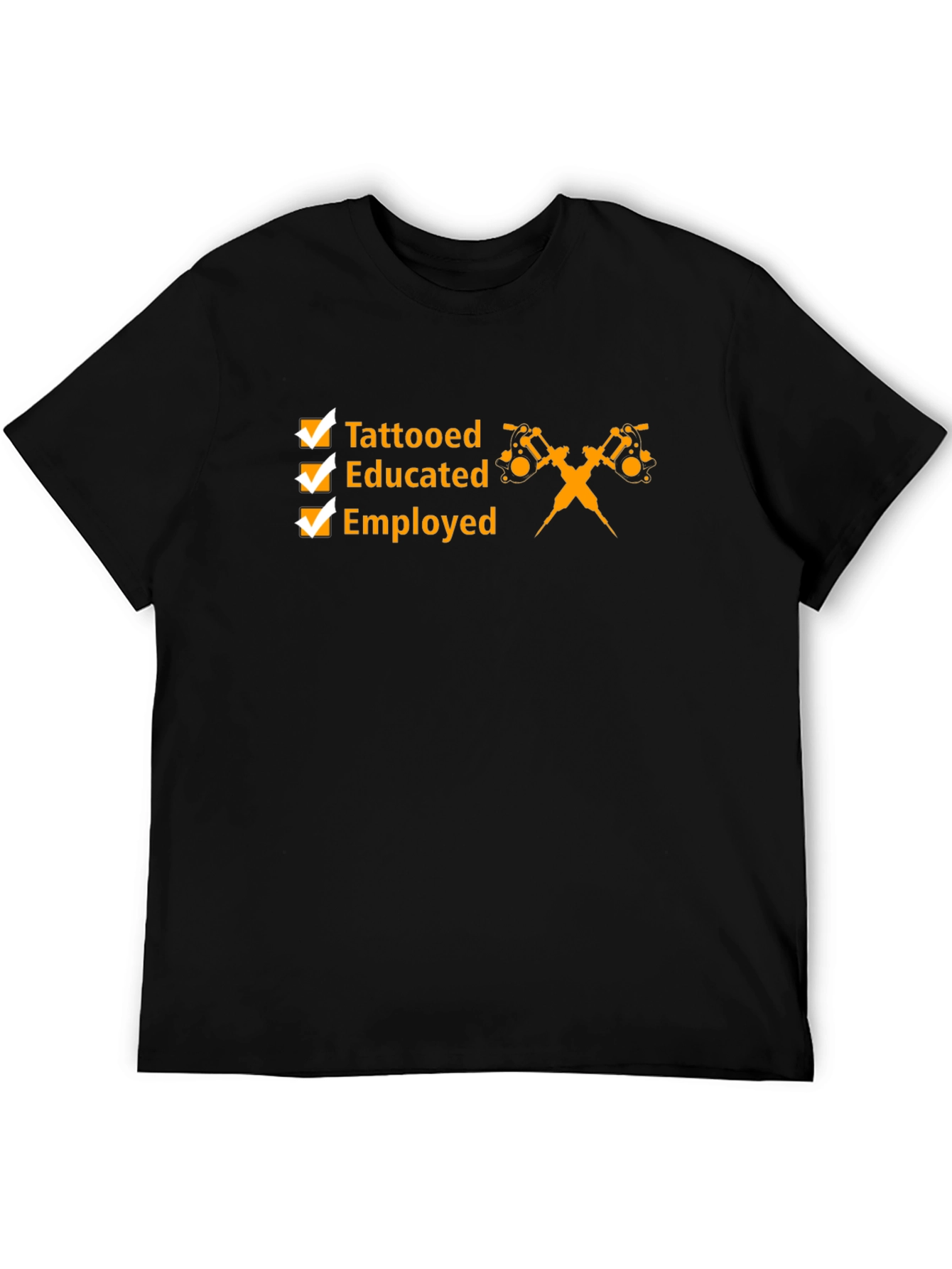 Tattooed Educated Employed Tee - Black