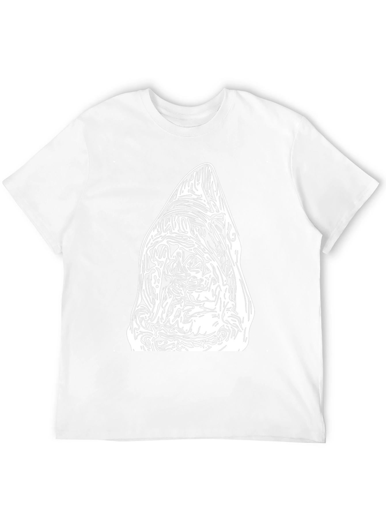 Abstract Graphic Tee - Black Cotton Blend