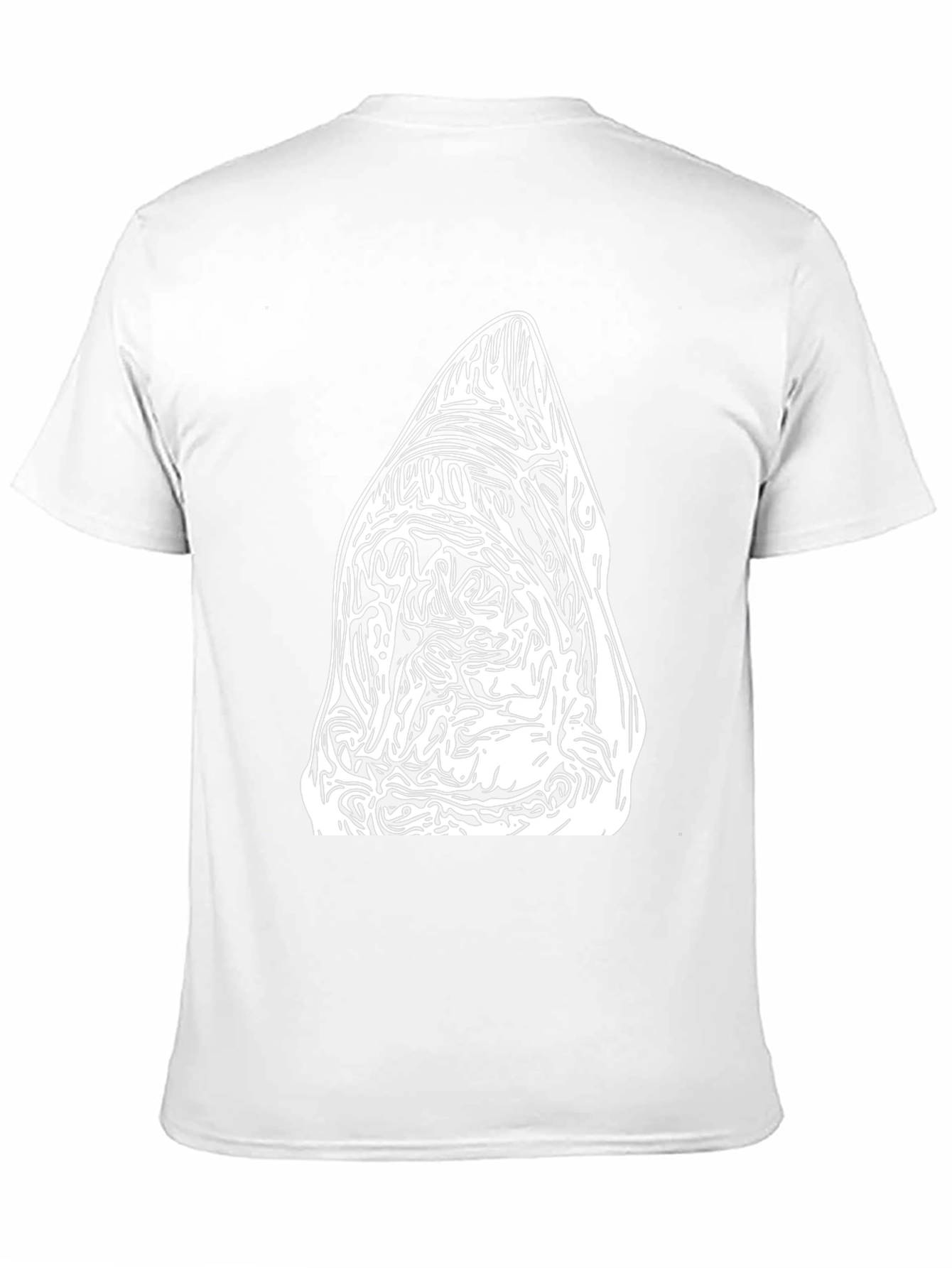 Abstract Graphic Tee - Black Cotton Blend