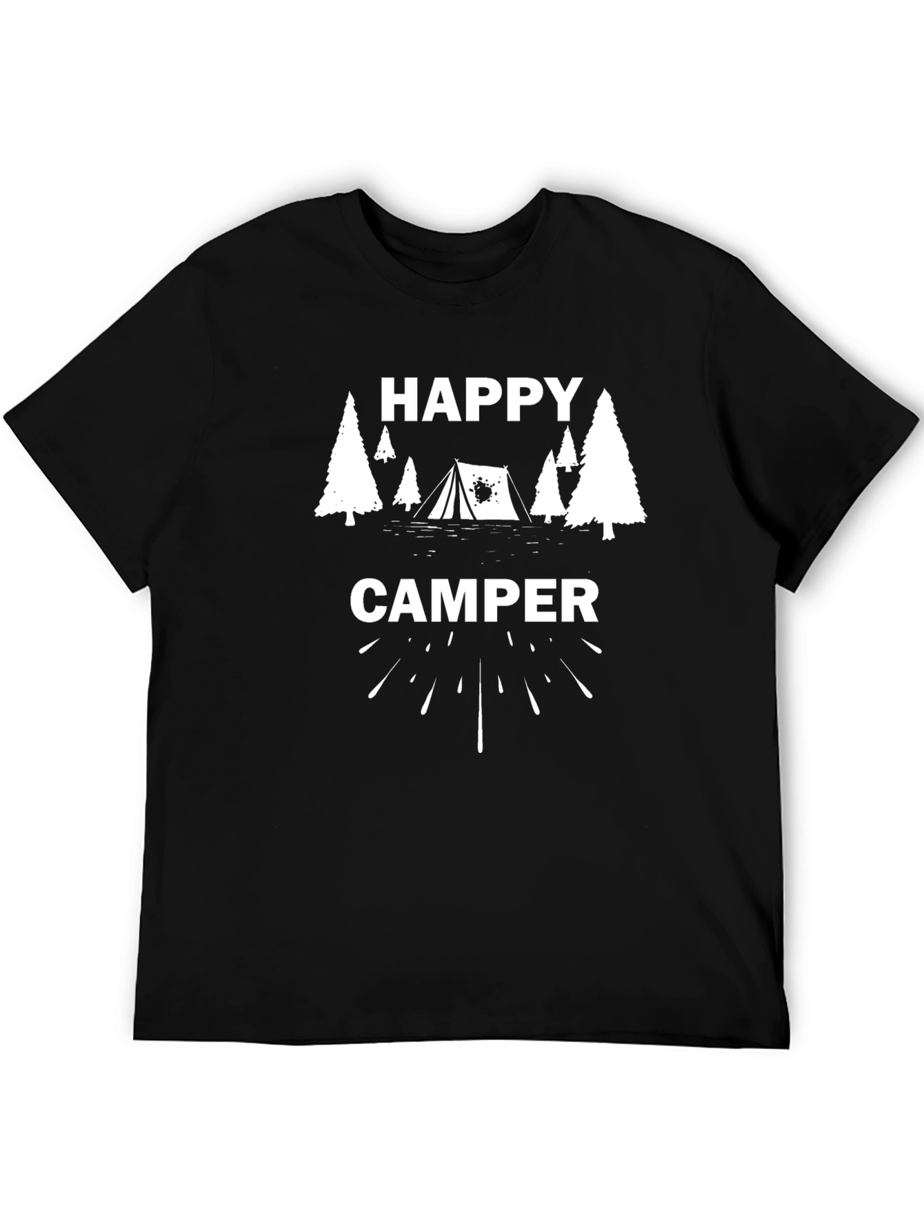 Happy Camper Graphic Tee - Outdoor Adventure Shirt