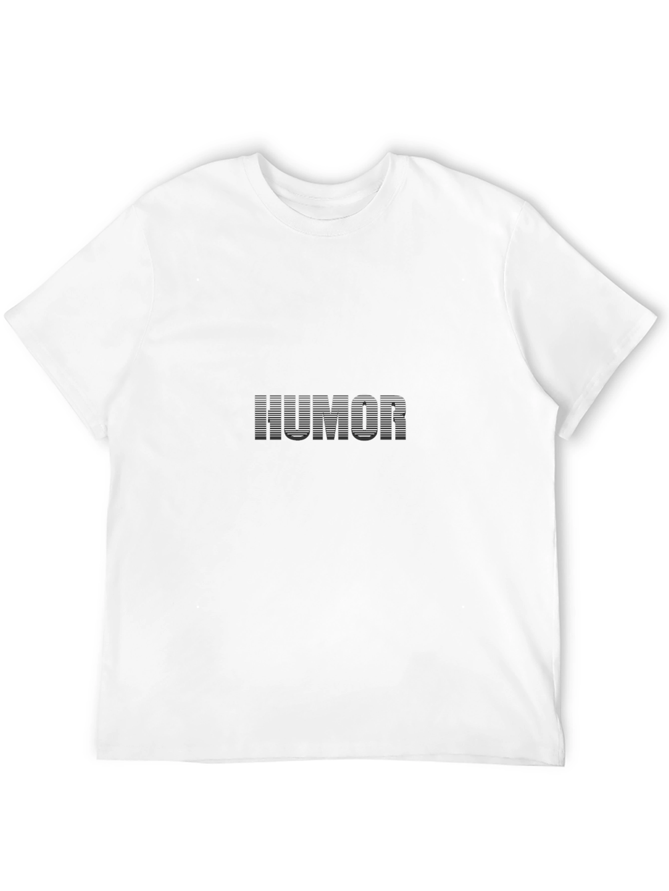 Humor Graphic Tee - Black Cotton T-Shirt