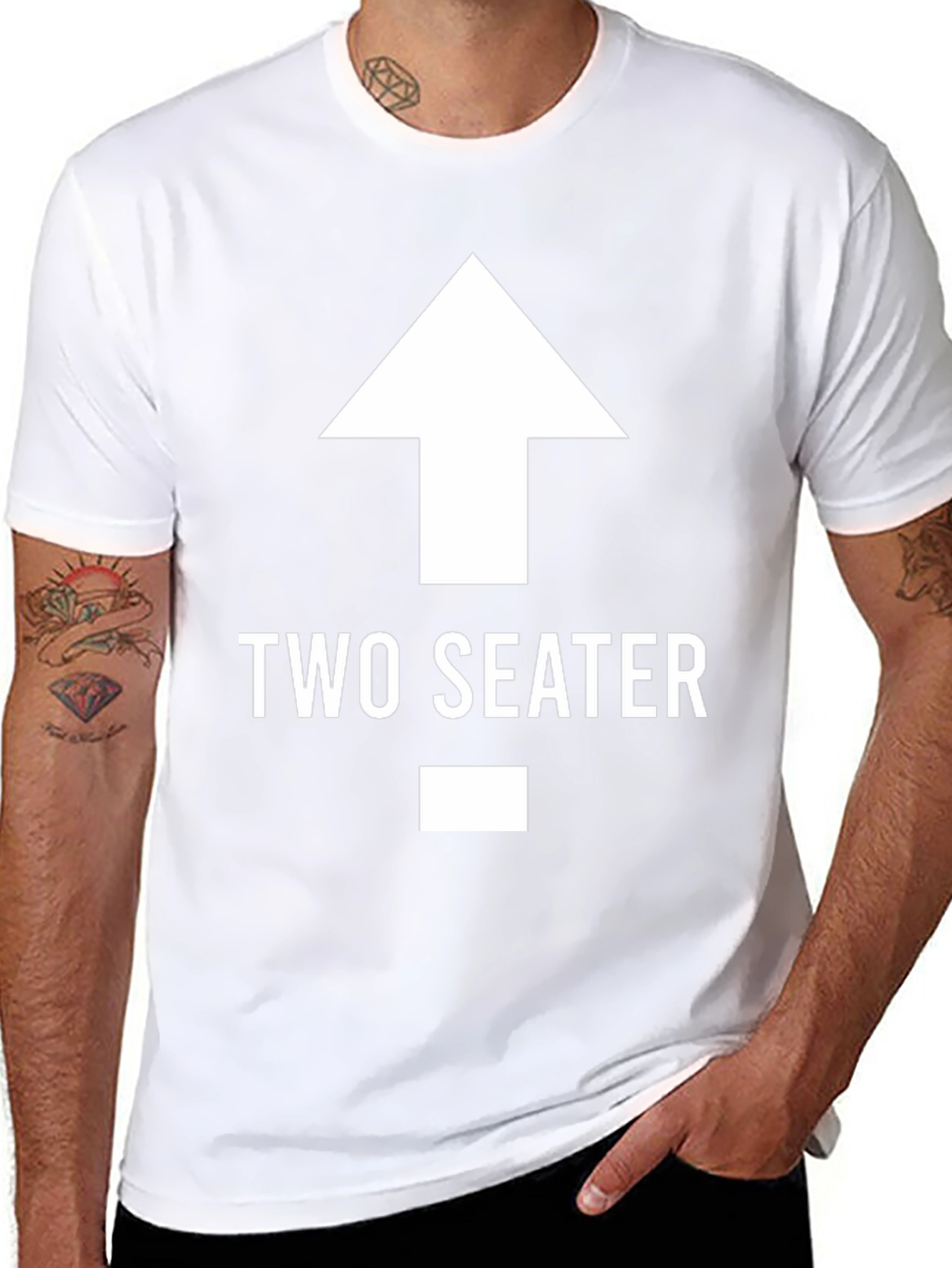 Two Seater T-Shirt Funny Graphic Tee