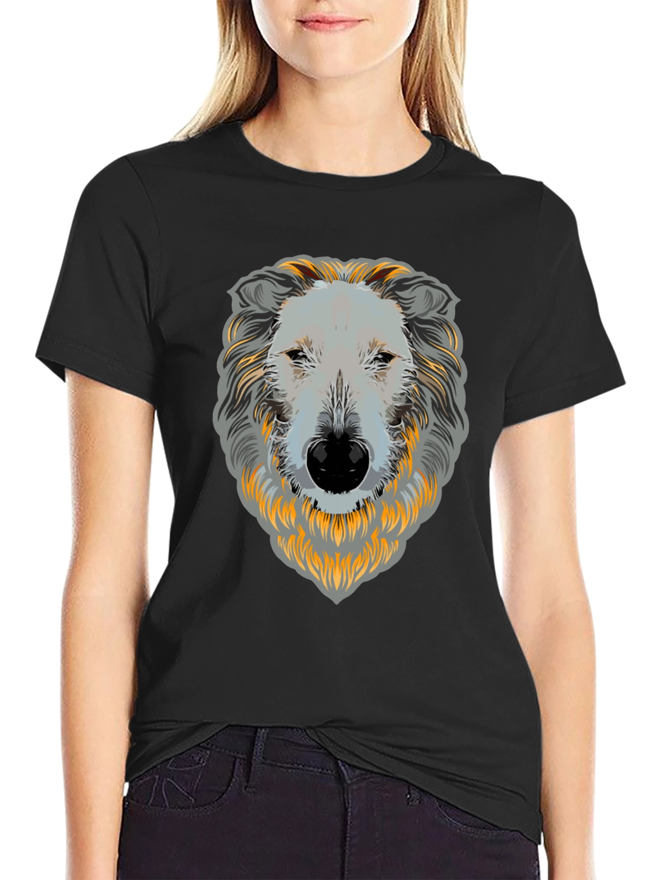 Dog Face Graphic T-Shirt