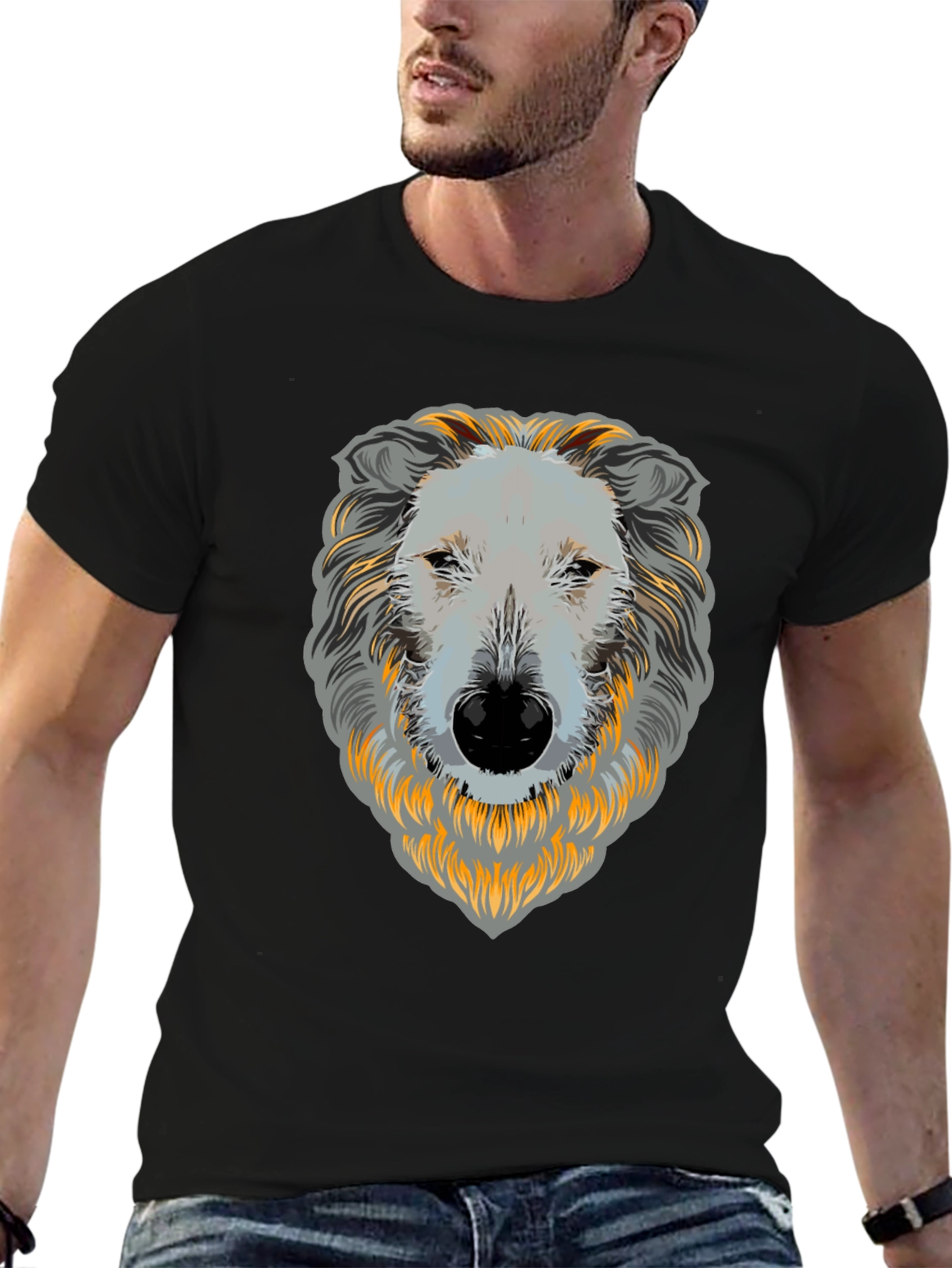 Dog Face Graphic T-Shirt