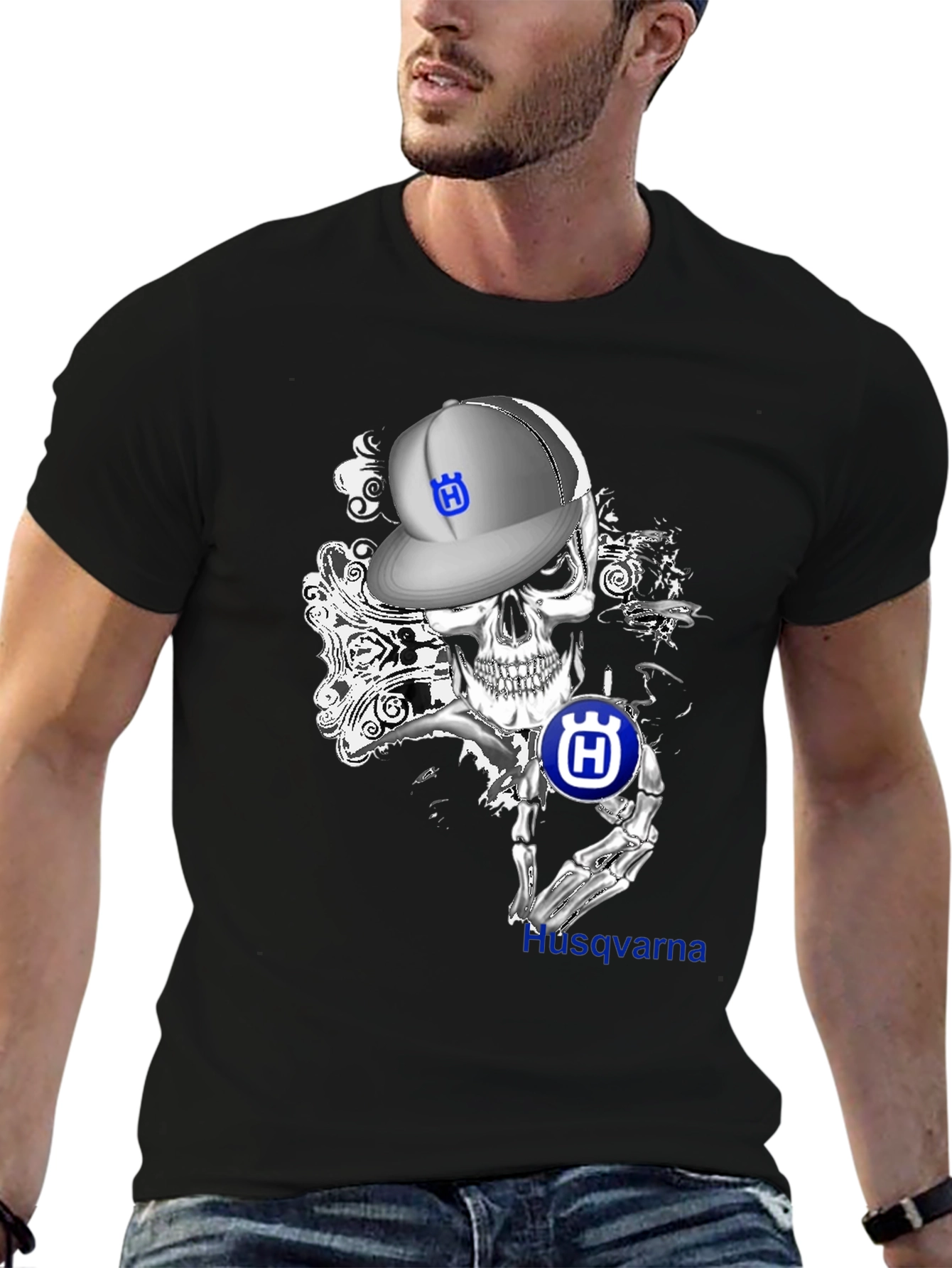 Husqvarna Skull T-Shirt - Moto Style