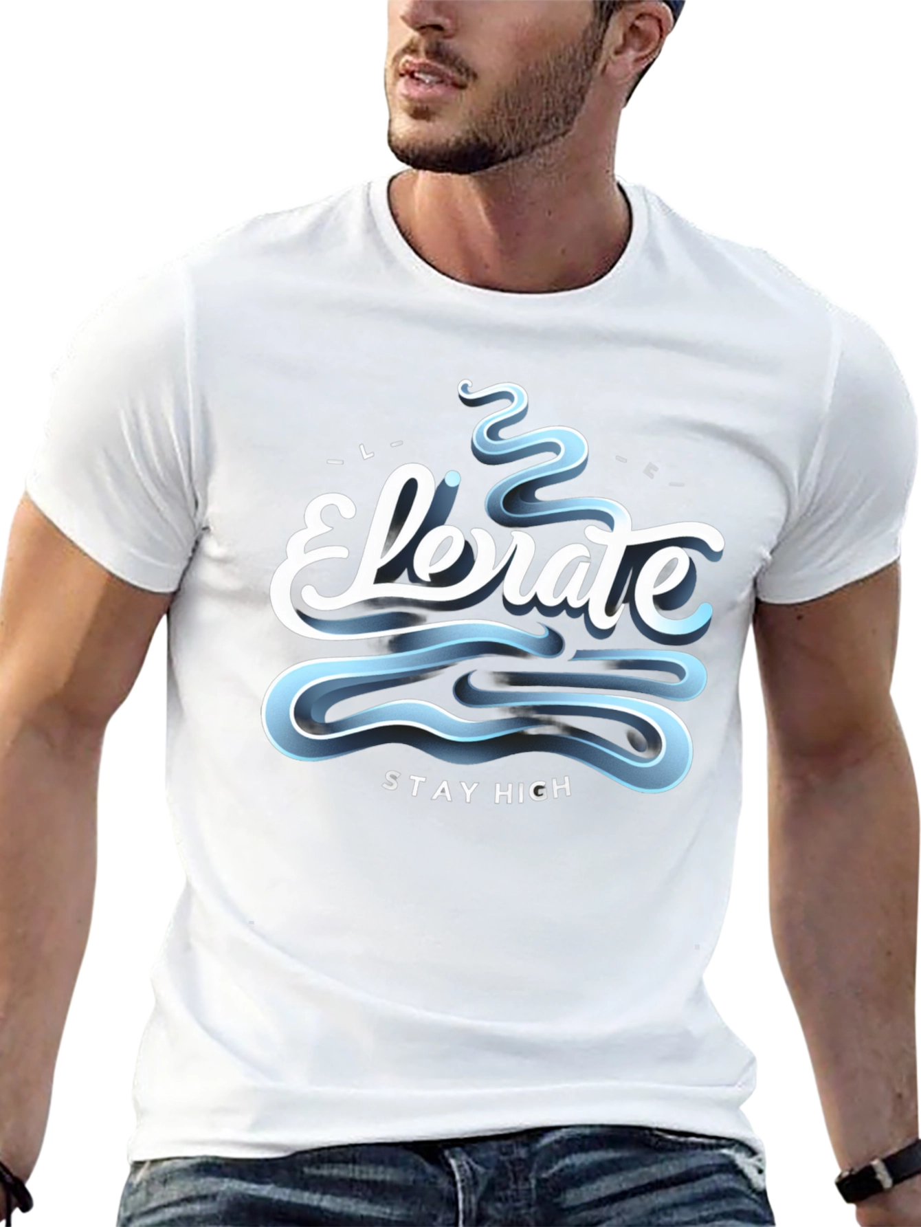 Elevate Stay High Graphic Tee - Black
