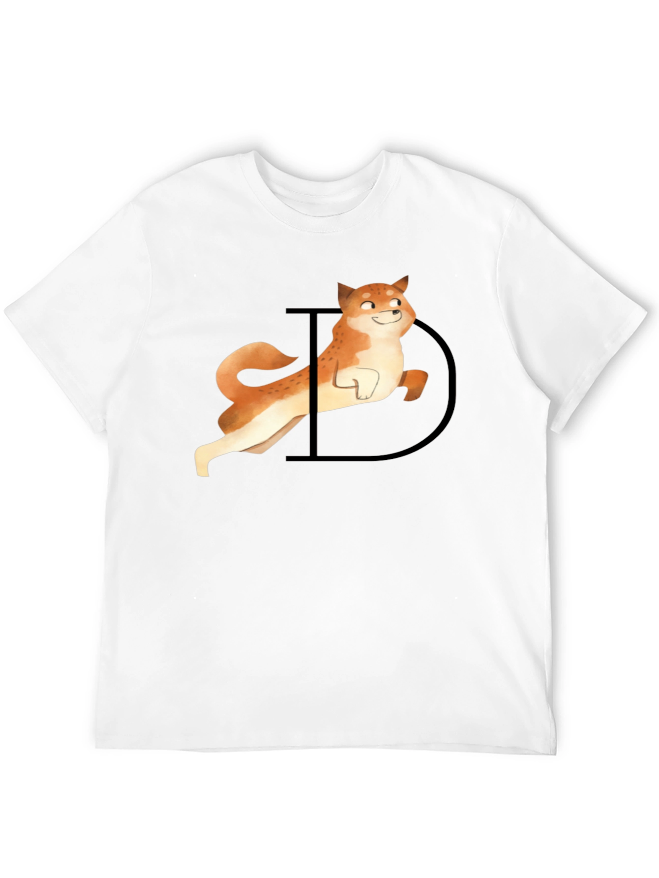 Doge Graphic Tee - Black Casual T-Shirt