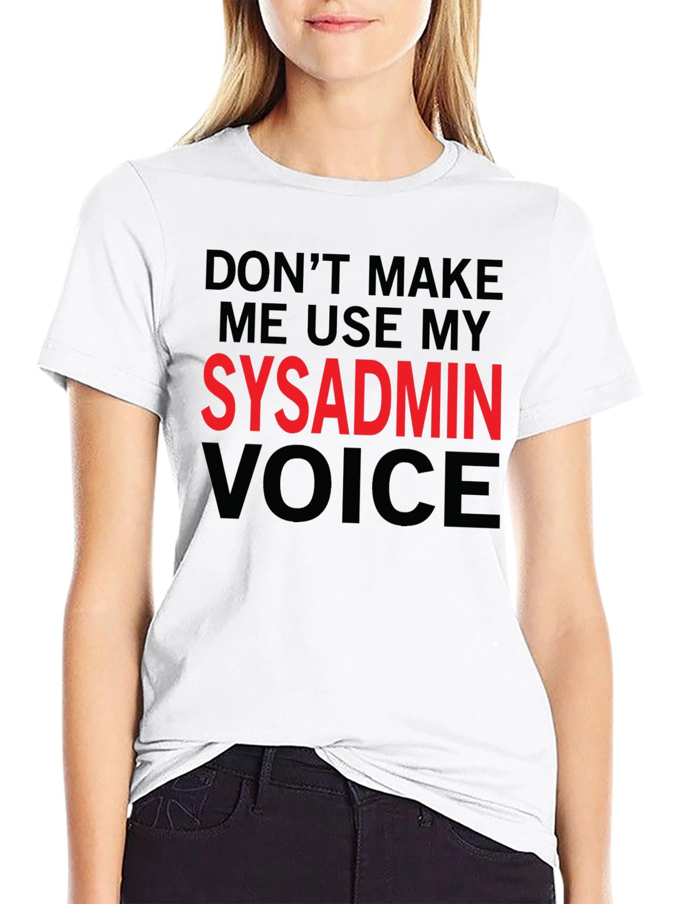 SysAdmin Voice T-Shirt - Funny IT Server Admin Tee