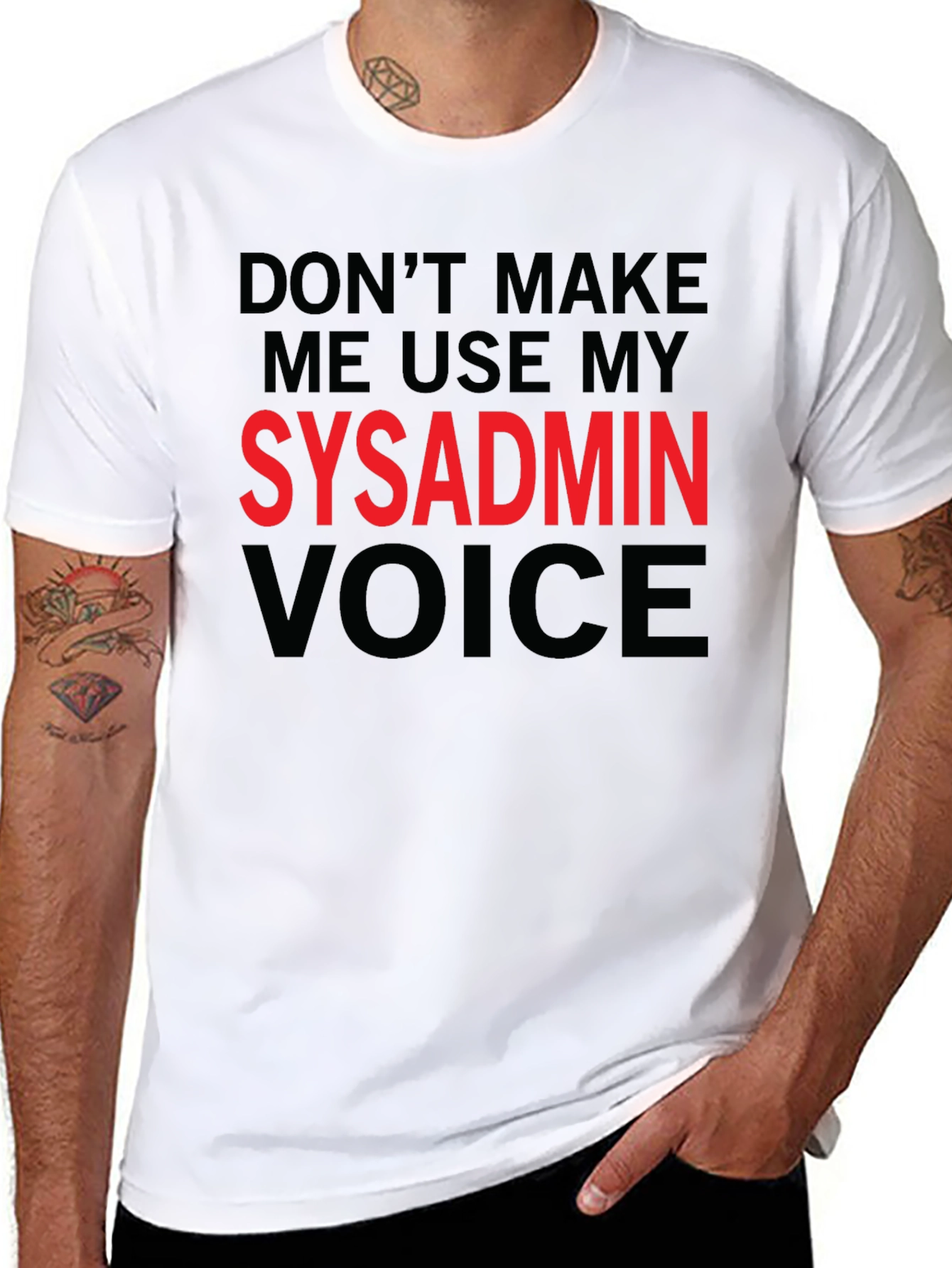 SysAdmin Voice T-Shirt - Funny IT Server Admin Tee