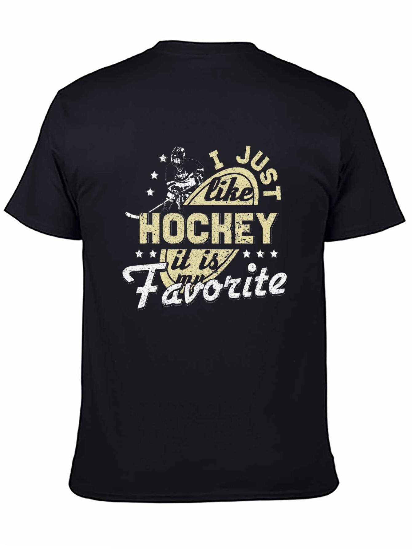 Hockey Fan Graphic Tee - I Just Like Hockey