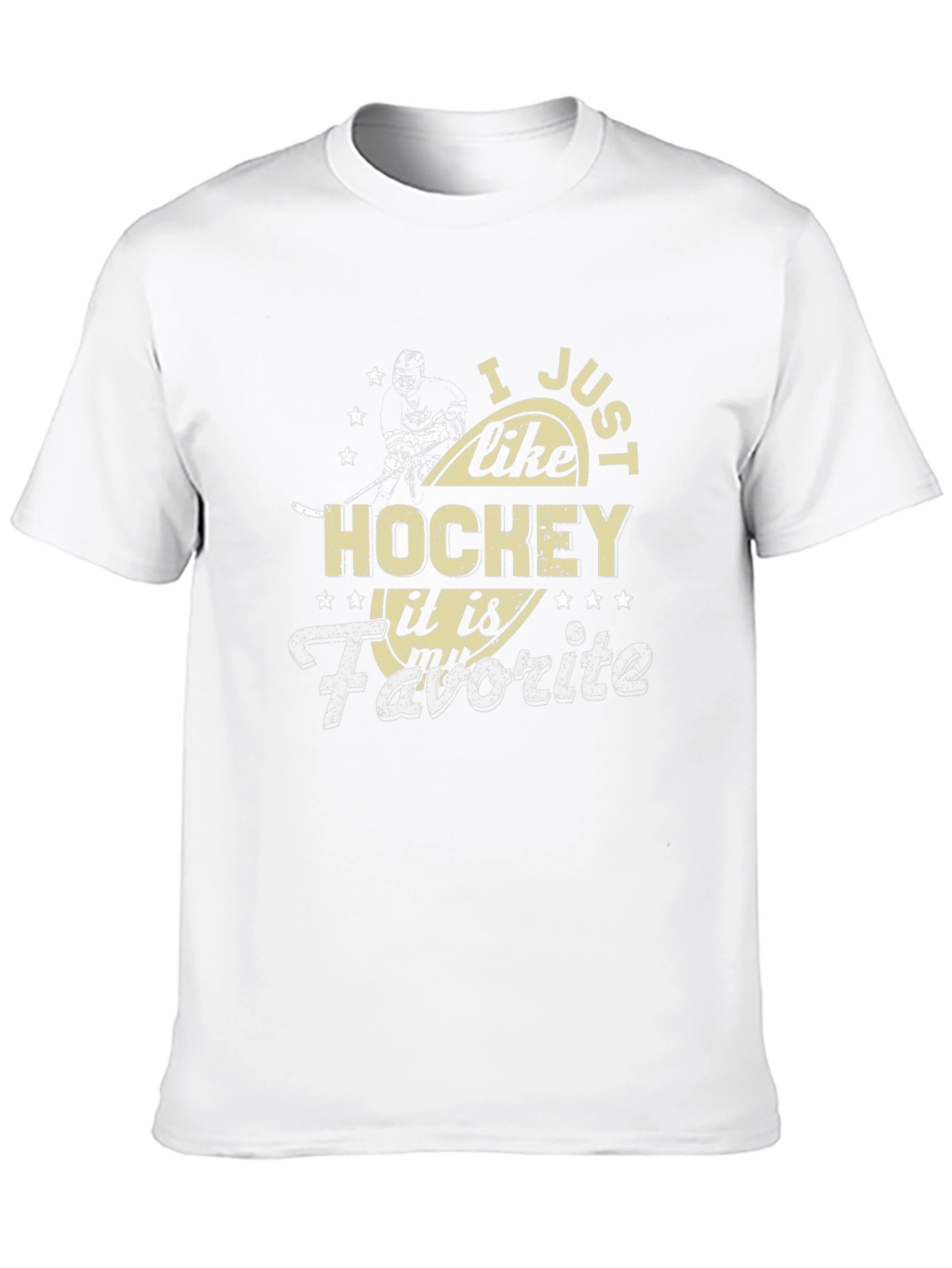 Hockey Fan Graphic Tee - I Just Like Hockey