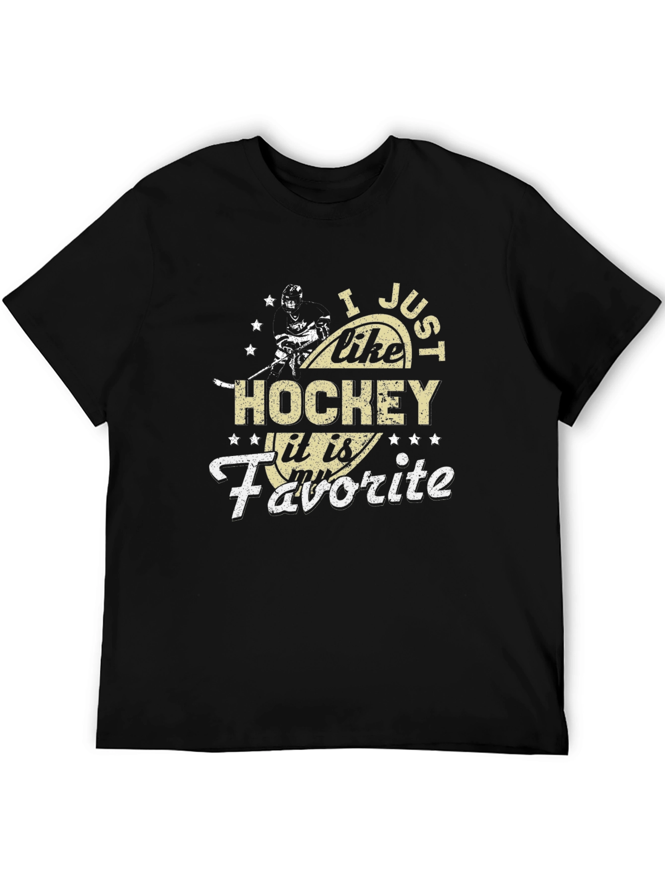 Hockey Fan Graphic Tee - I Just Like Hockey
