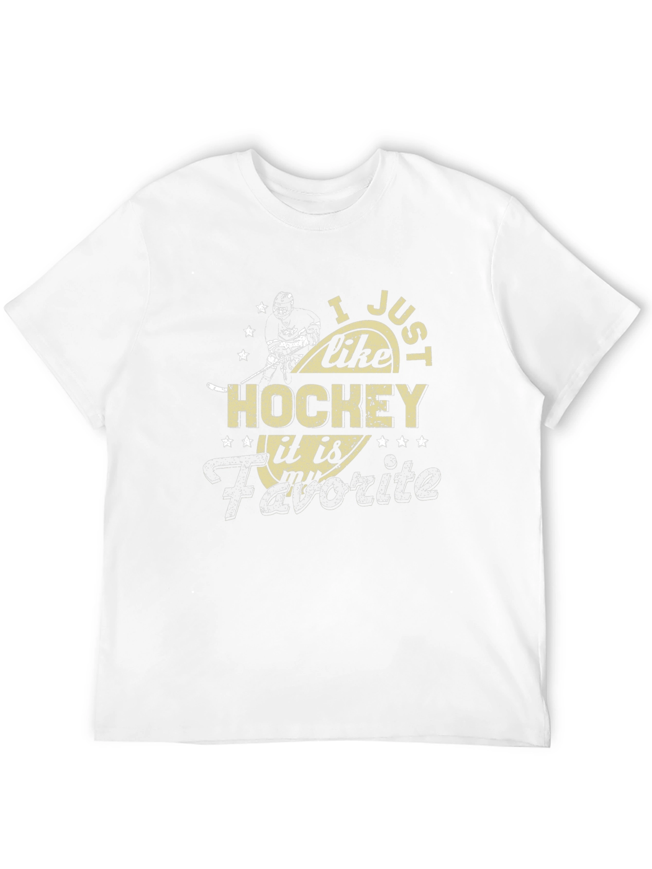 Hockey Fan Graphic Tee - I Just Like Hockey