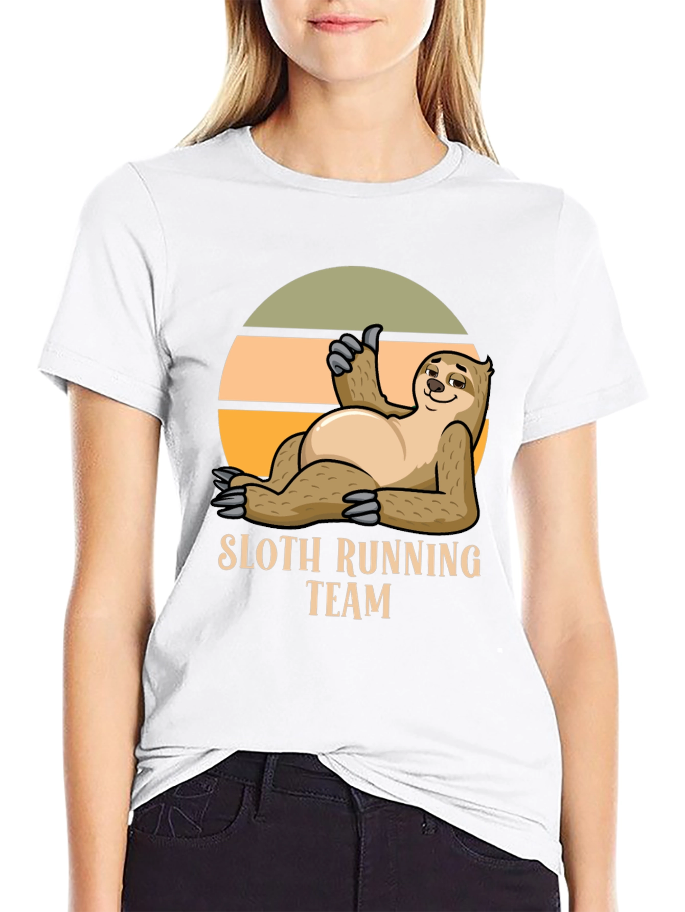 Sloth Running Team T-Shirt - Funny & Comfortable