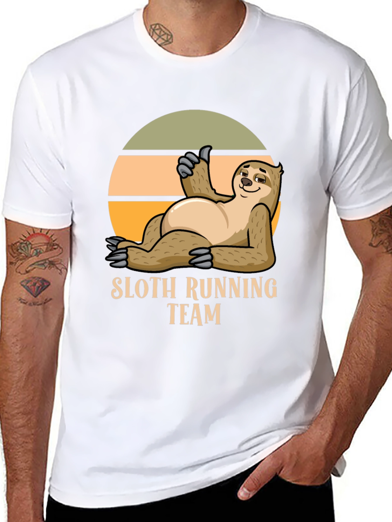 Sloth Running Team T-Shirt - Funny & Comfortable