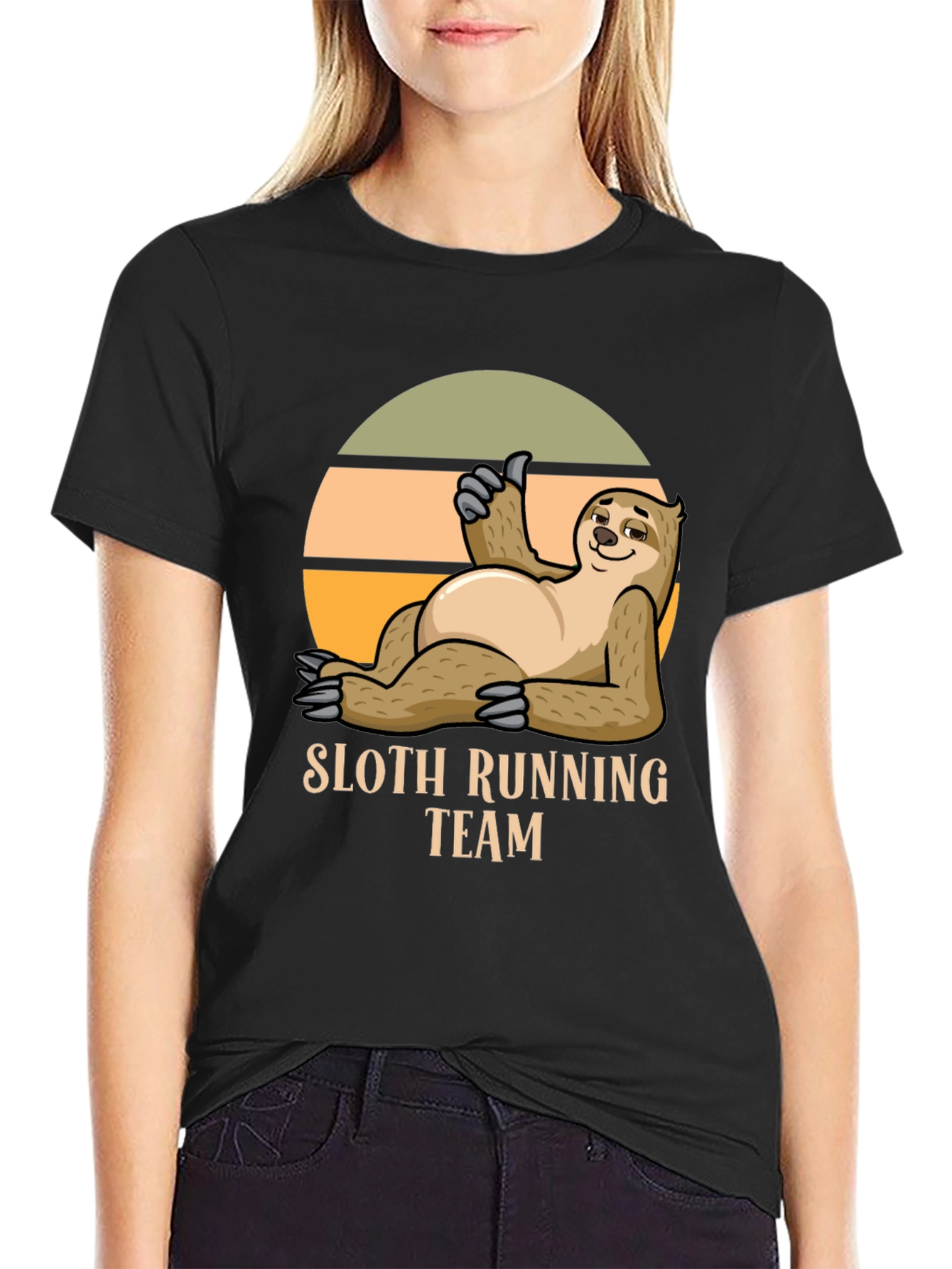 Sloth Running Team T-Shirt - Funny & Comfortable