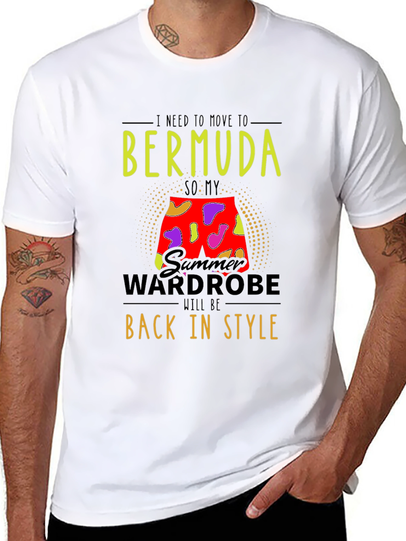 Bermuda Summer Wardrobe Mens T-Shirt