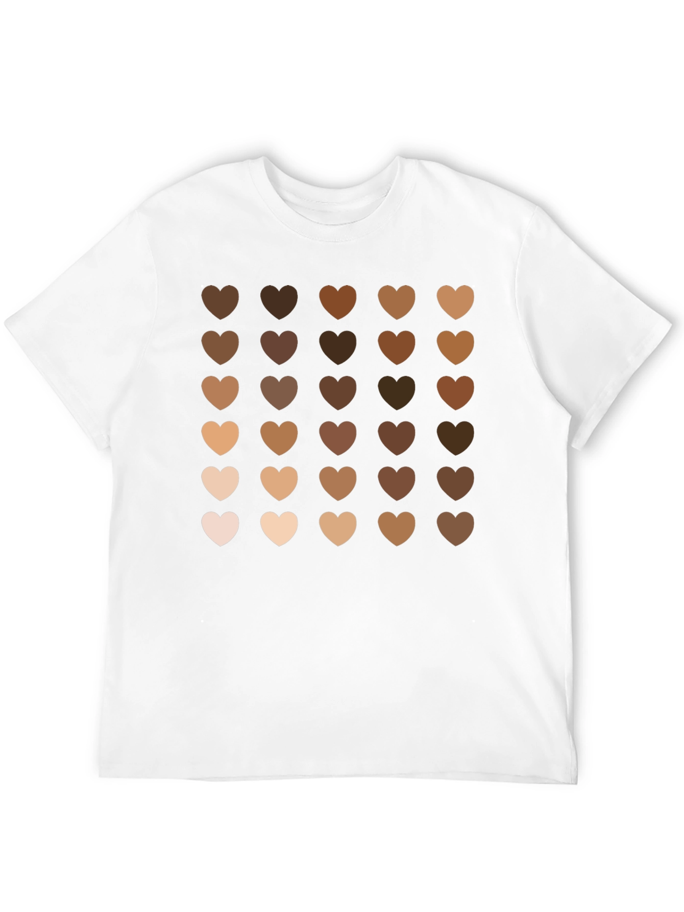 Diversity Hearts Graphic Black T-Shirt
