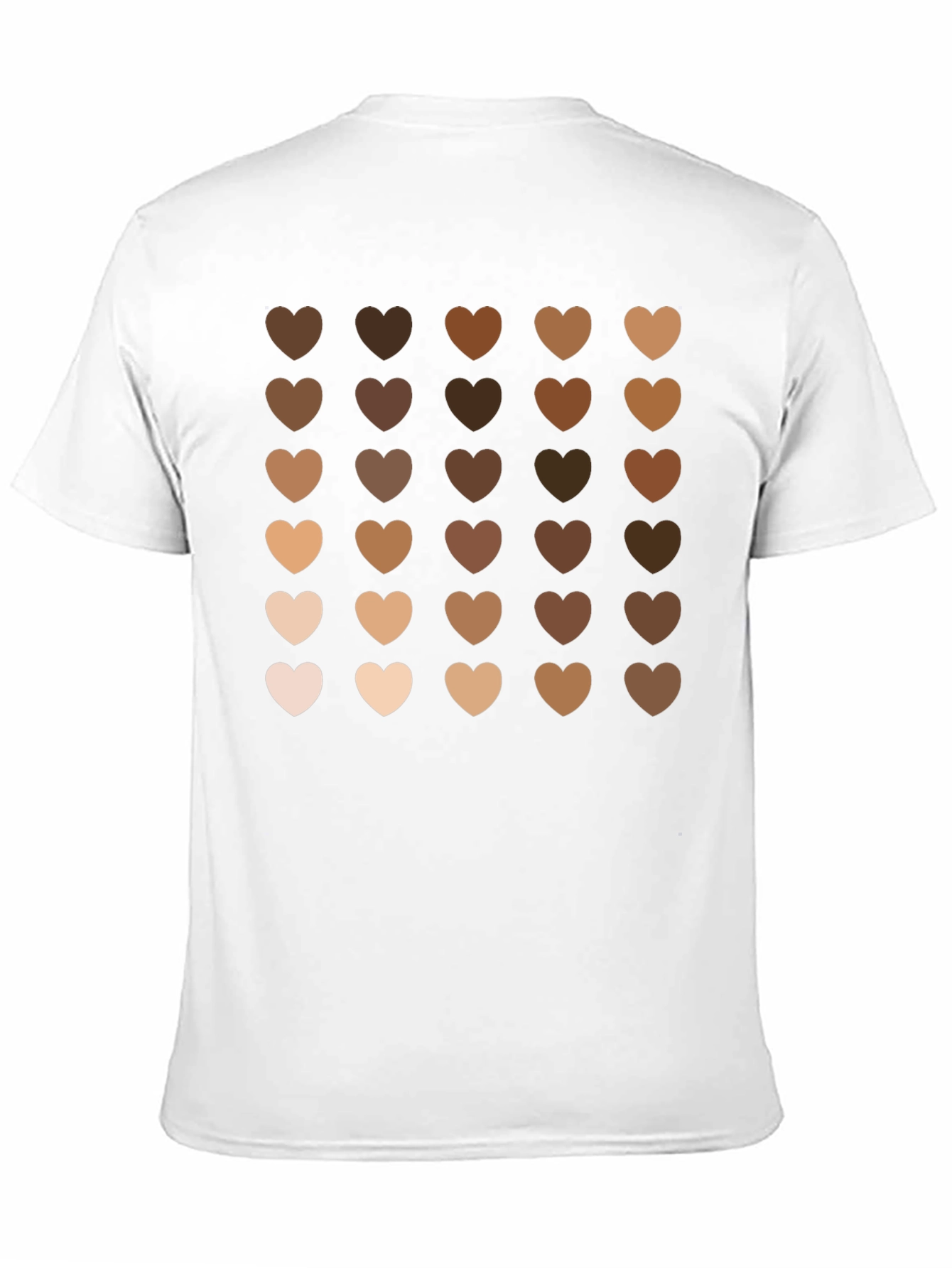 Diversity Hearts Graphic Black T-Shirt