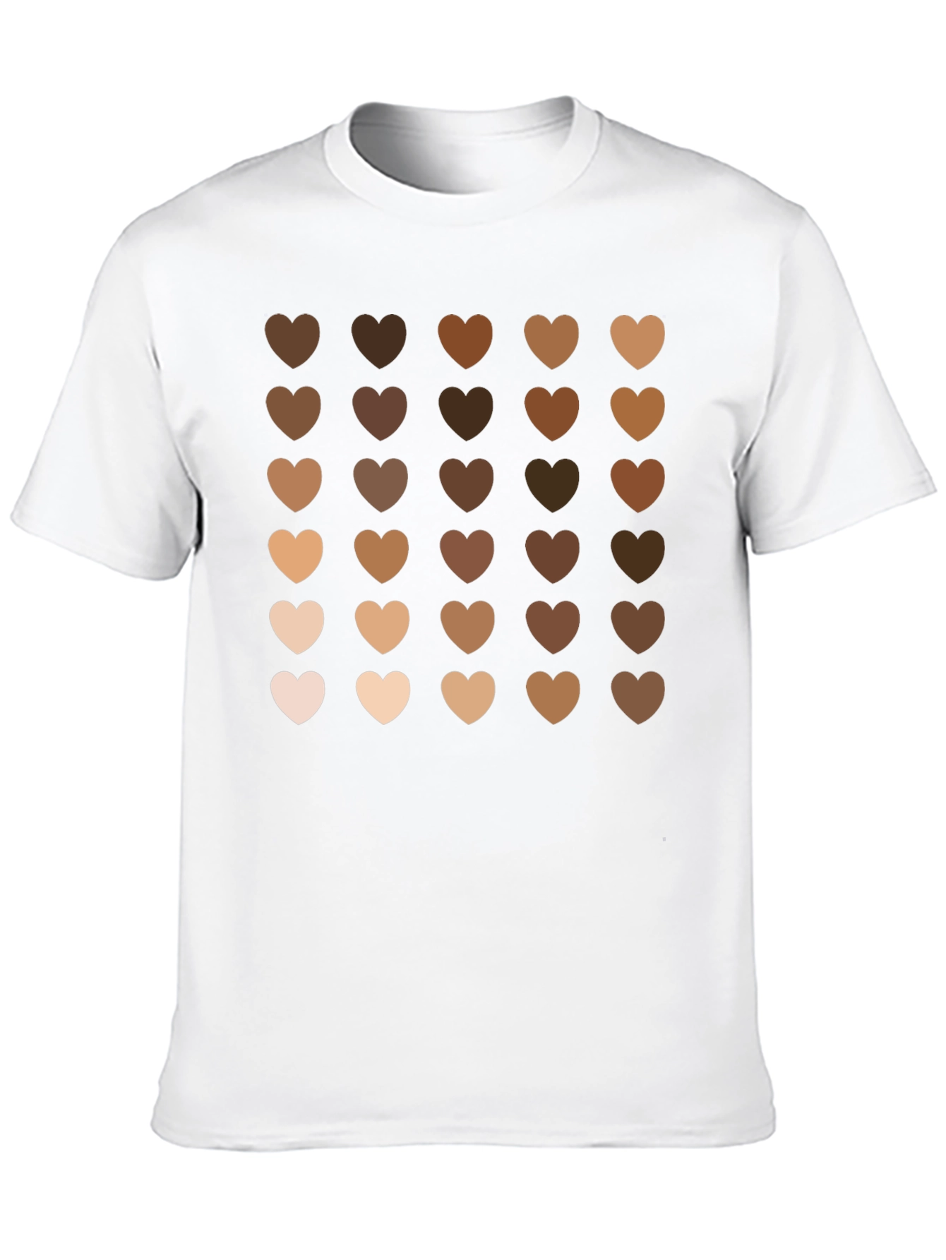 Diversity Hearts Graphic Black T-Shirt