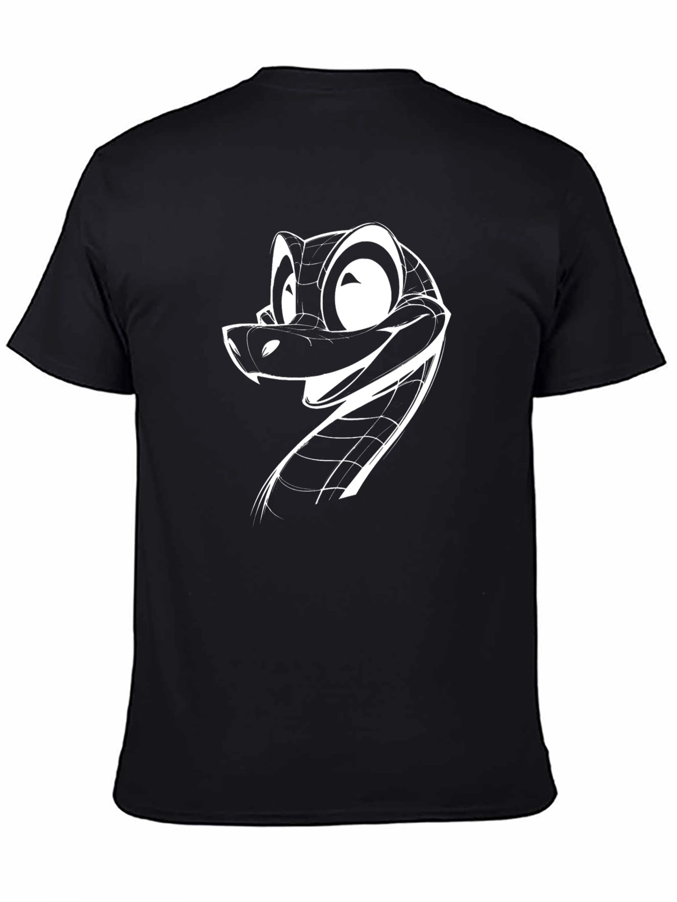 Cool Snake Graphic Black T-Shirt