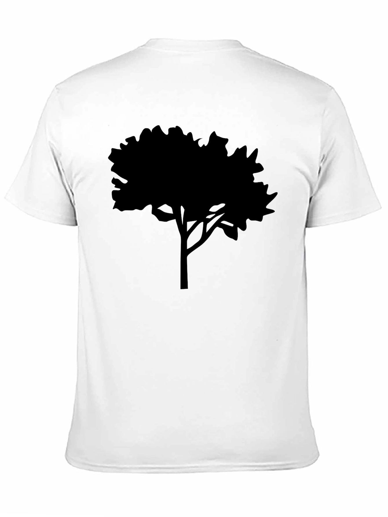 Black Tree Silhouette Graphic Tee - Nature Inspired Apparel