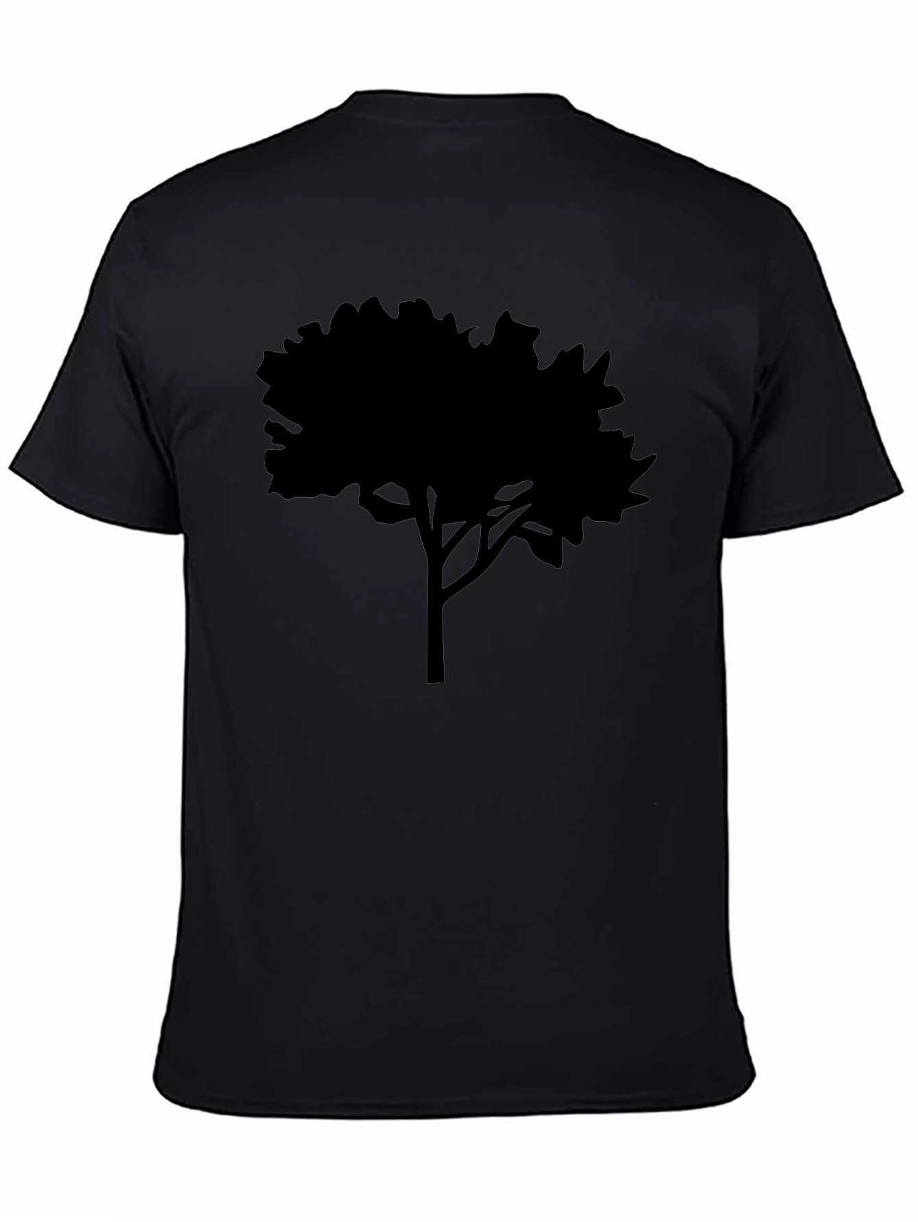 Black Tree Silhouette Graphic Tee - Nature Inspired Apparel