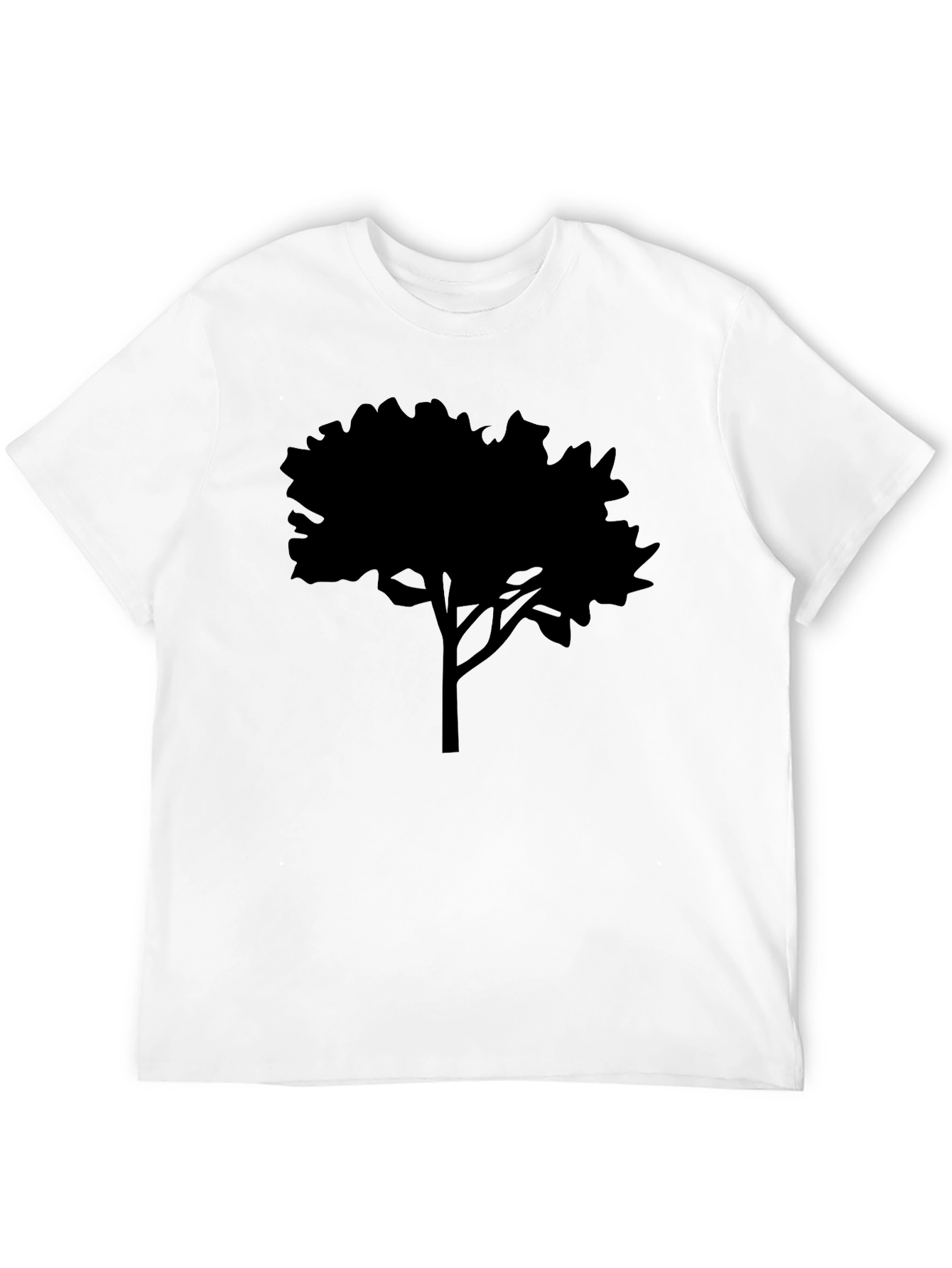 Black Tree Silhouette Graphic Tee - Nature Inspired Apparel