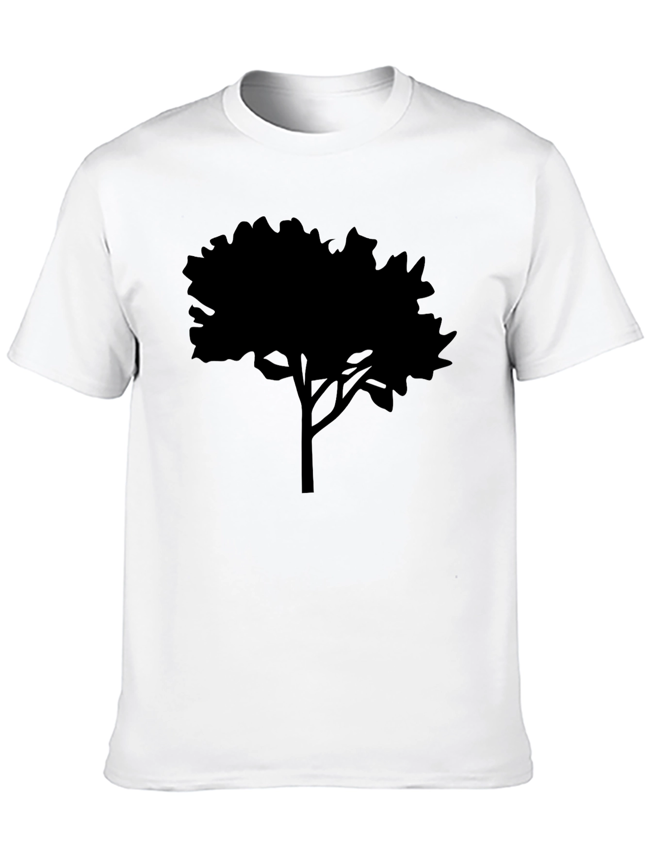Black Tree Silhouette Graphic Tee - Nature Inspired Apparel
