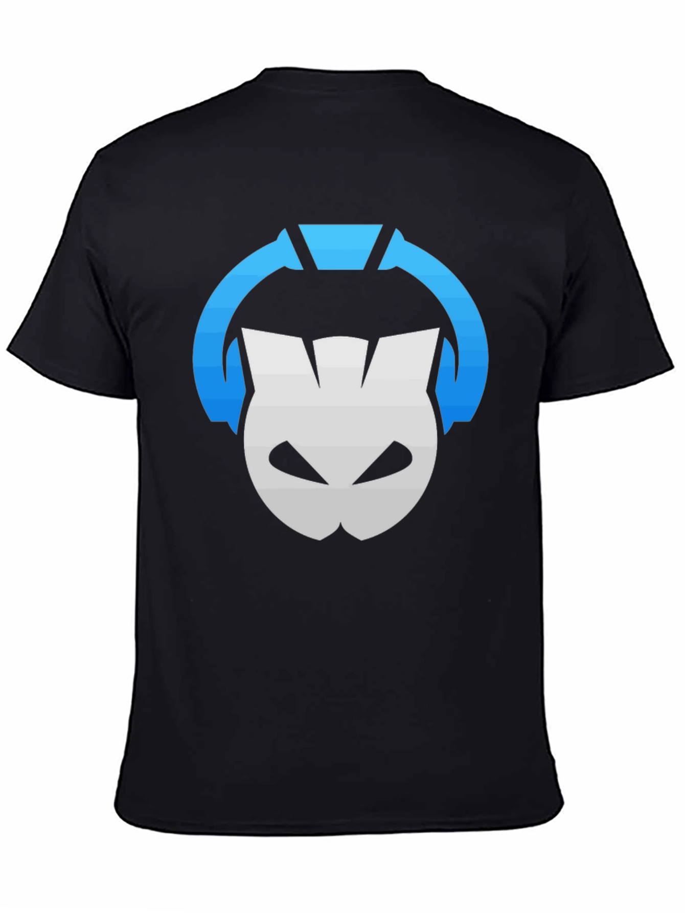 DJ Cat Graphic Tee - Black Cotton T-Shirt