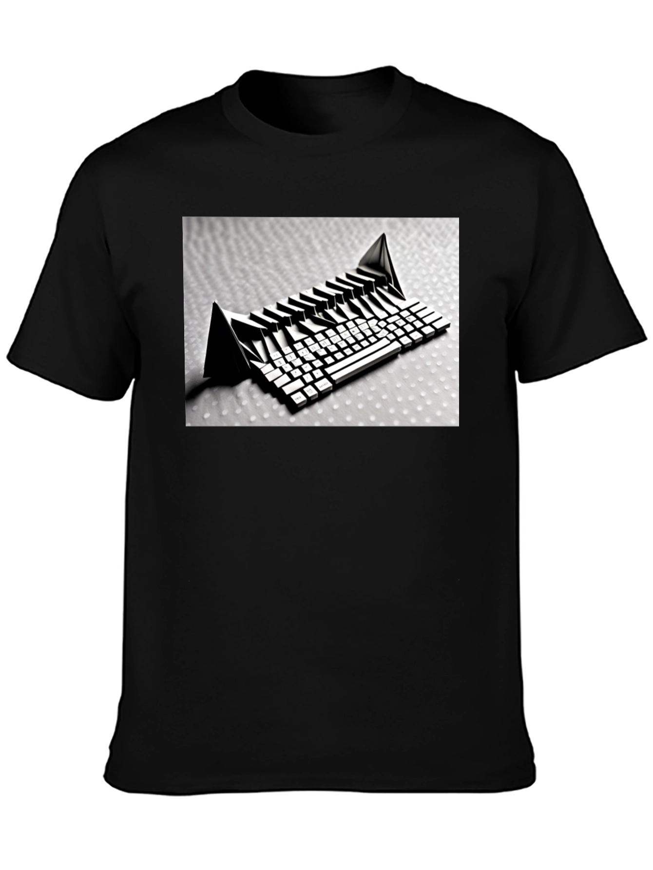 Abstract Keyboard Graphic T-Shirt