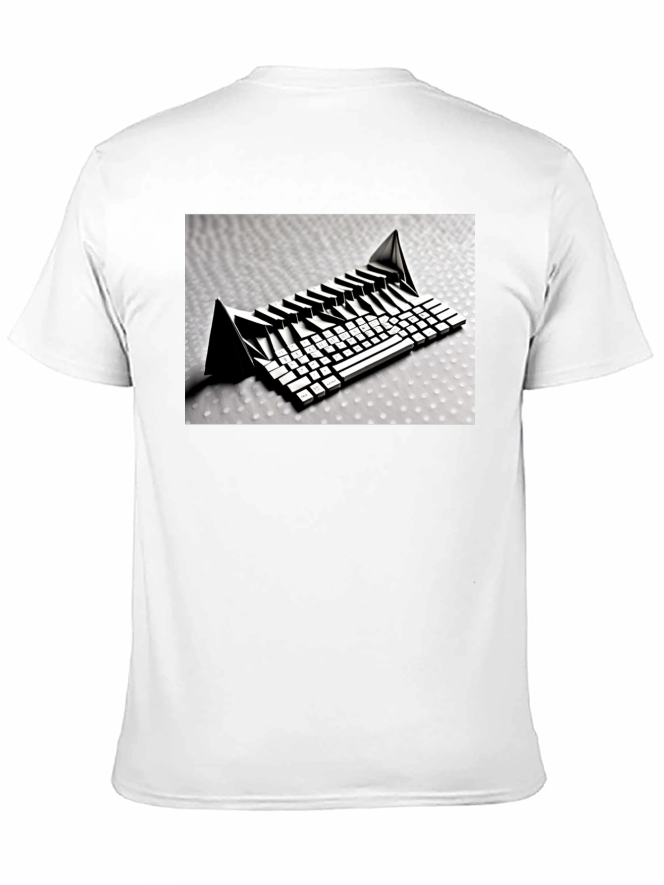 Abstract Keyboard Graphic T-Shirt