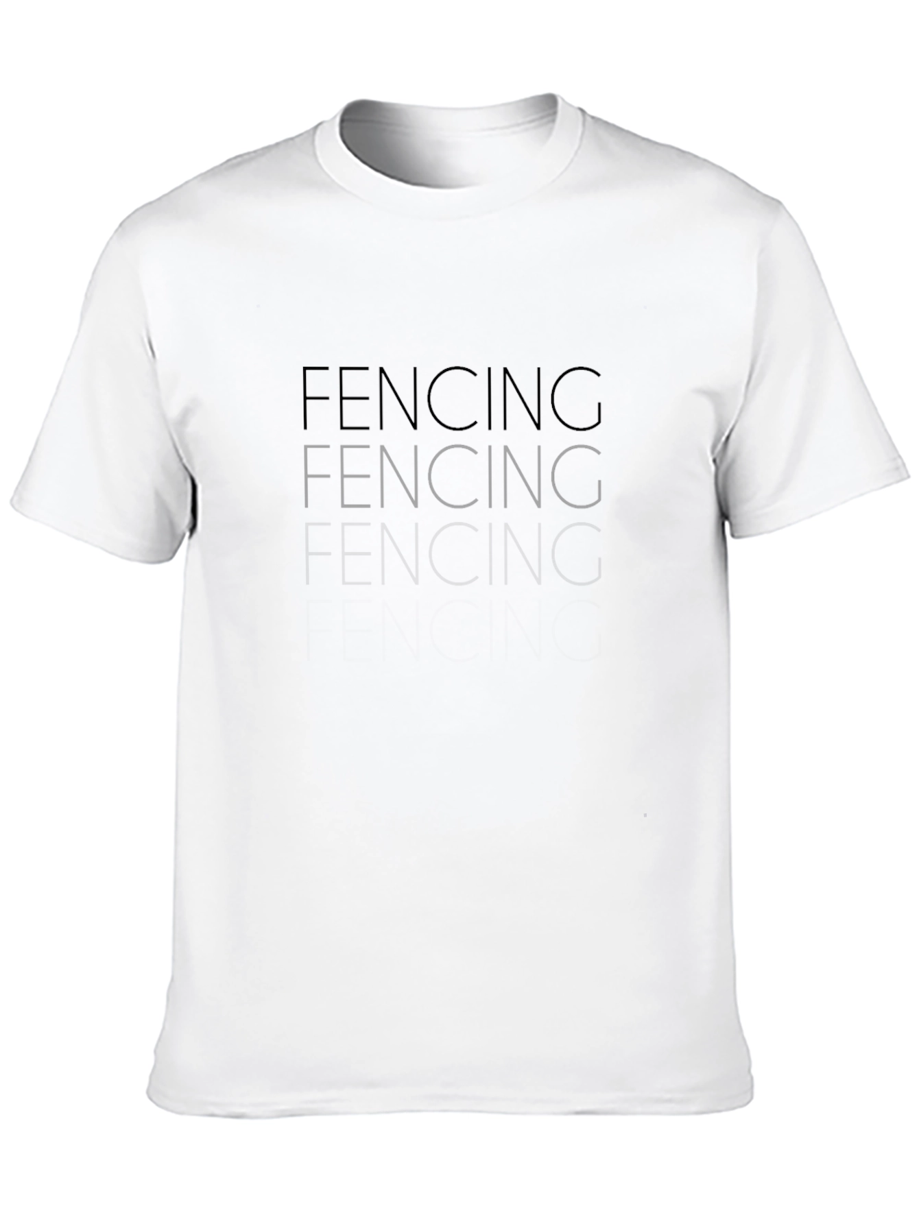 FENCING Graphic Tee - Black Cotton T-Shirt