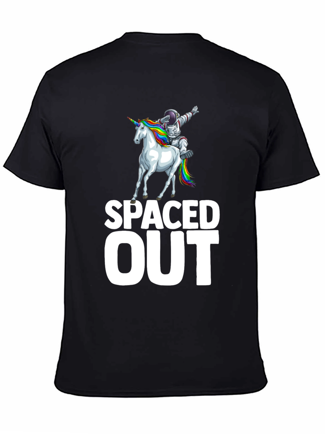 Spaced Out Astronaut Unicorn Graphic T-Shirt