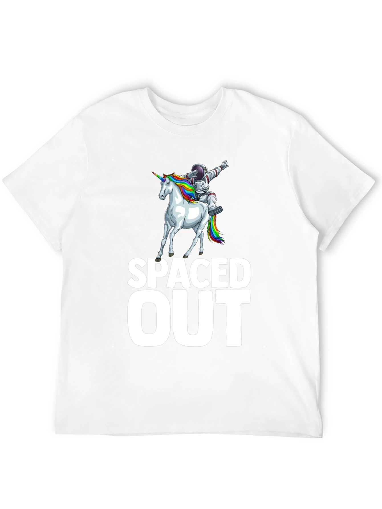 Spaced Out Astronaut Unicorn Graphic T-Shirt