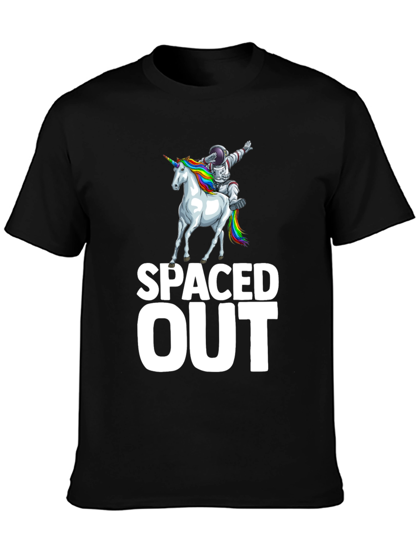 Spaced Out Astronaut Unicorn Graphic T-Shirt