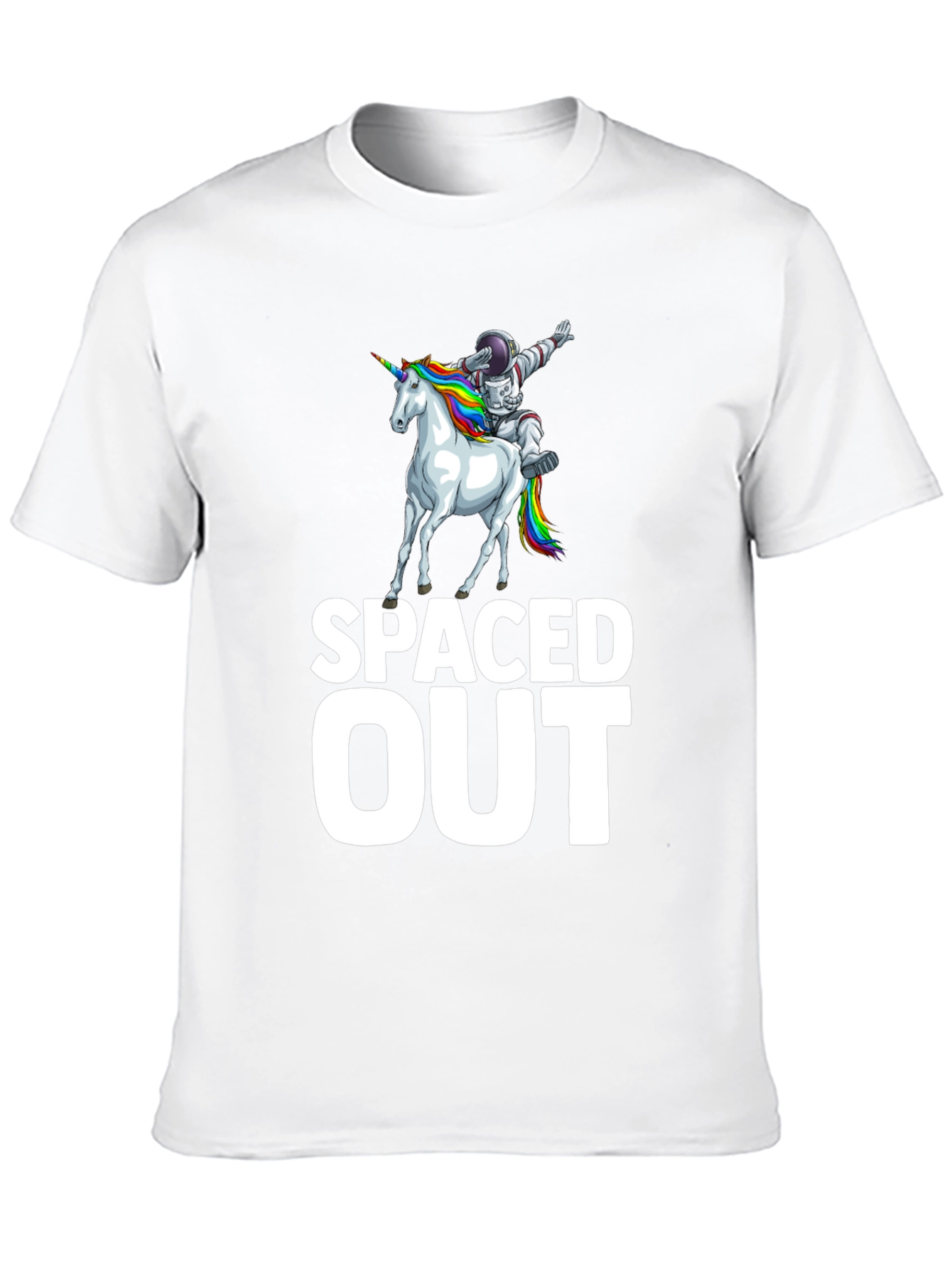 Spaced Out Astronaut Unicorn Graphic T-Shirt