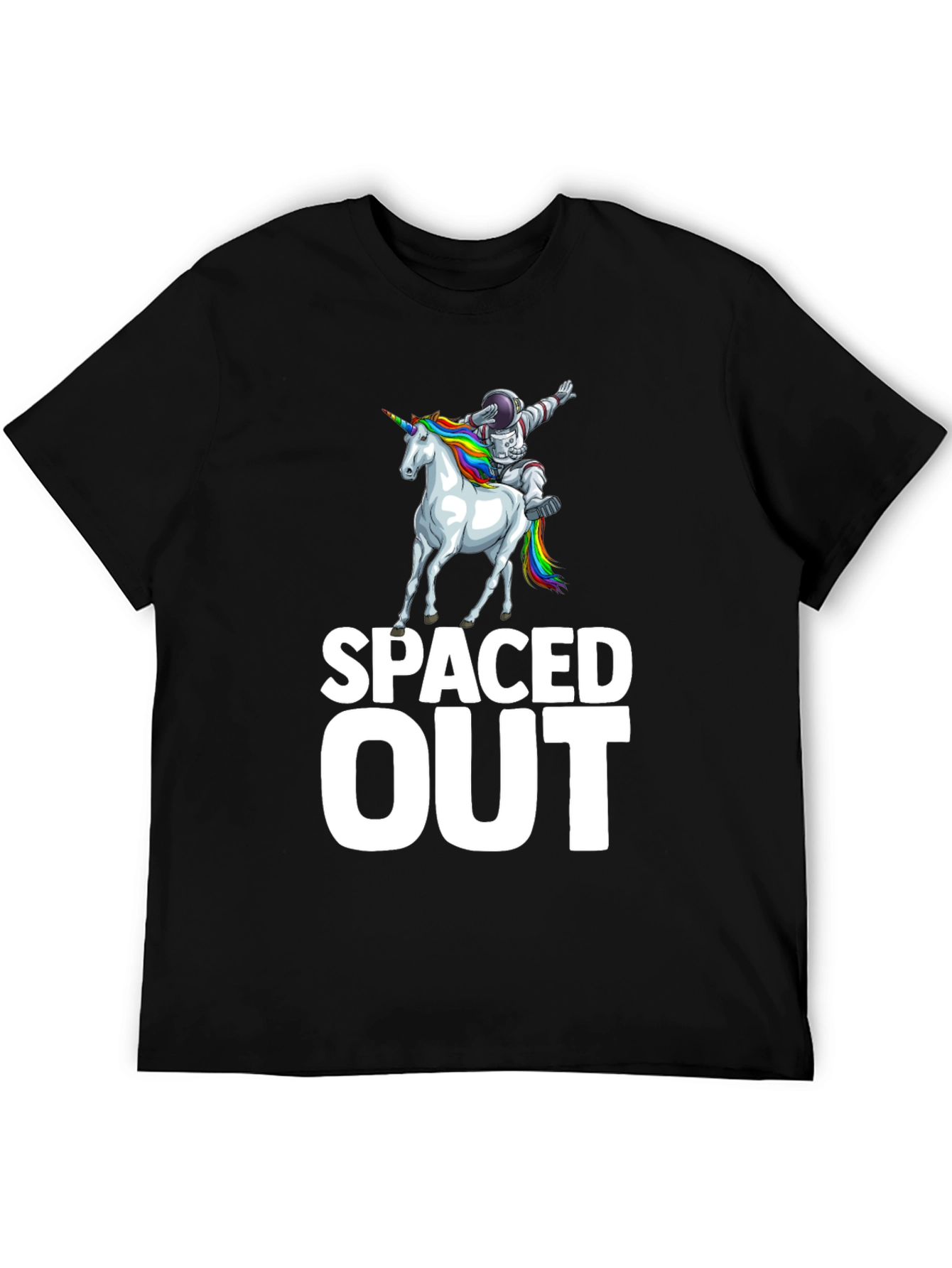 Spaced Out Astronaut Unicorn Graphic T-Shirt