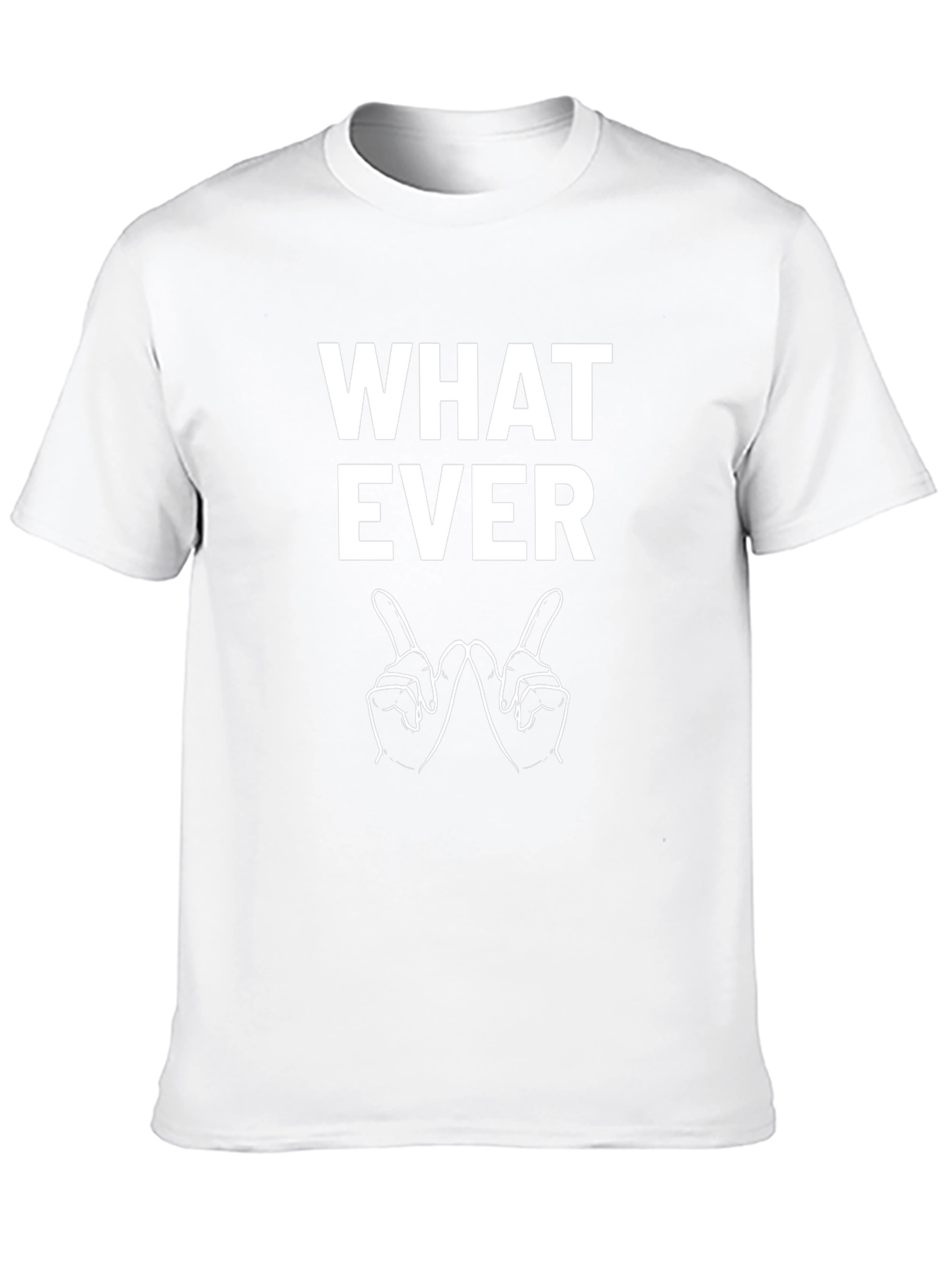 Whatever T-Shirt - Sarcastic Hand Gesture Tee