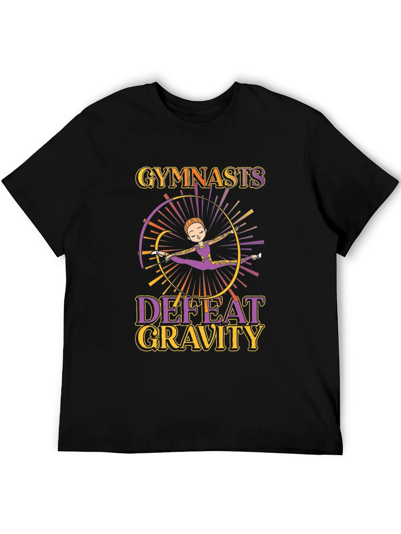 Gymnastics Defeat Gravity Graphic T-Shirt