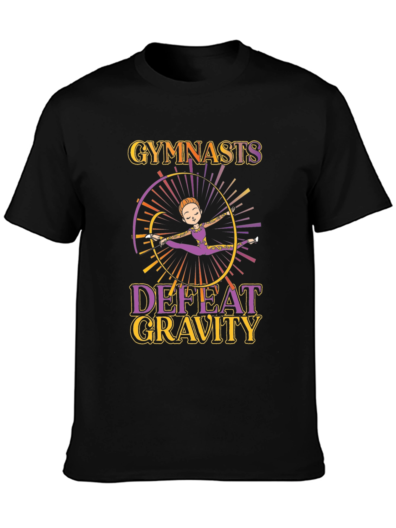 Gymnastics Defeat Gravity Graphic T-Shirt