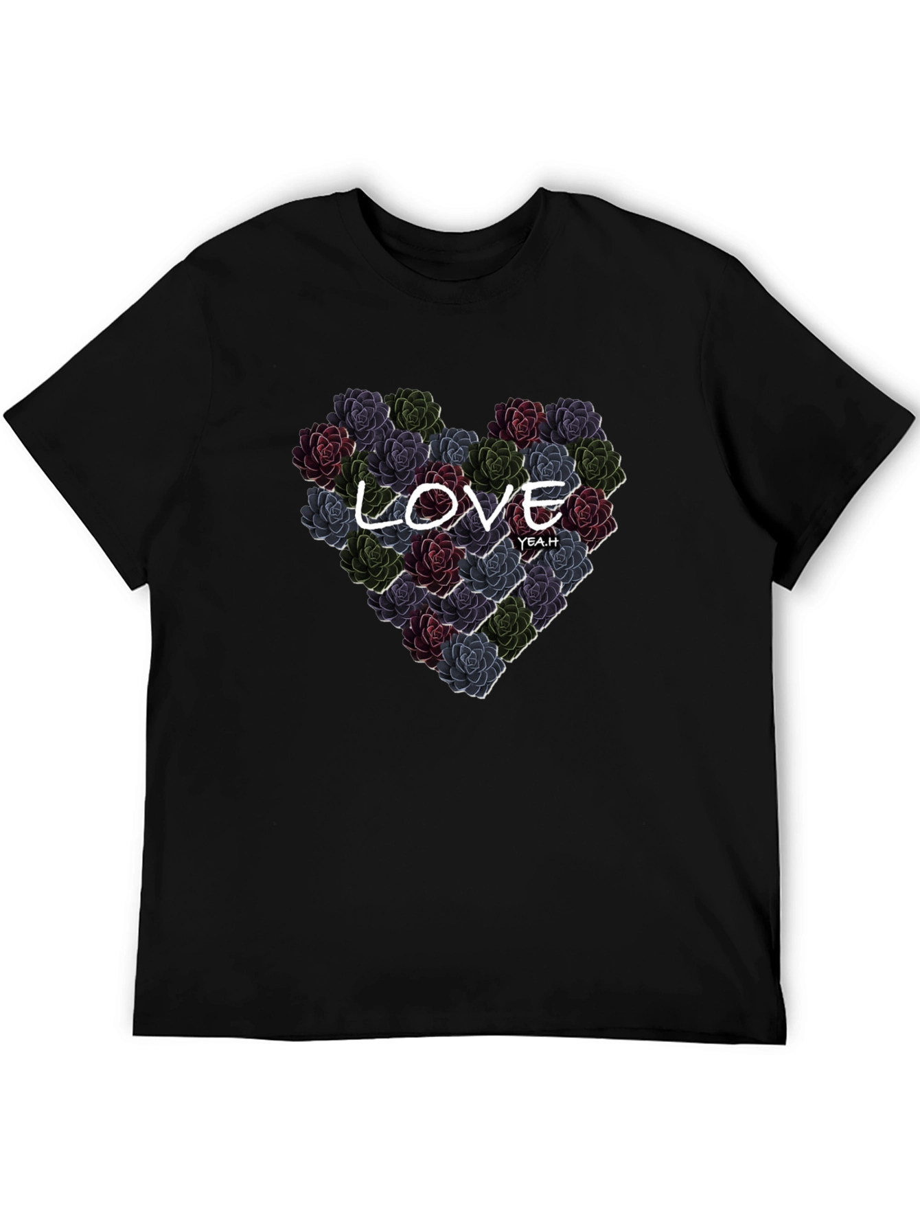 Floral Heart Love T-Shirt - Stylish Graphic Tee