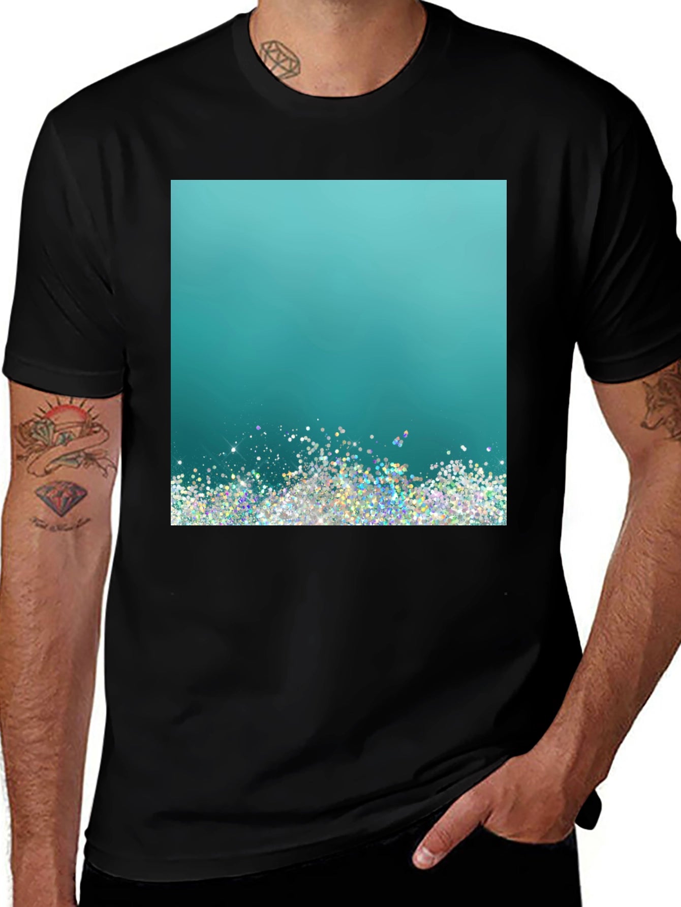 Glitter Gradient Tee