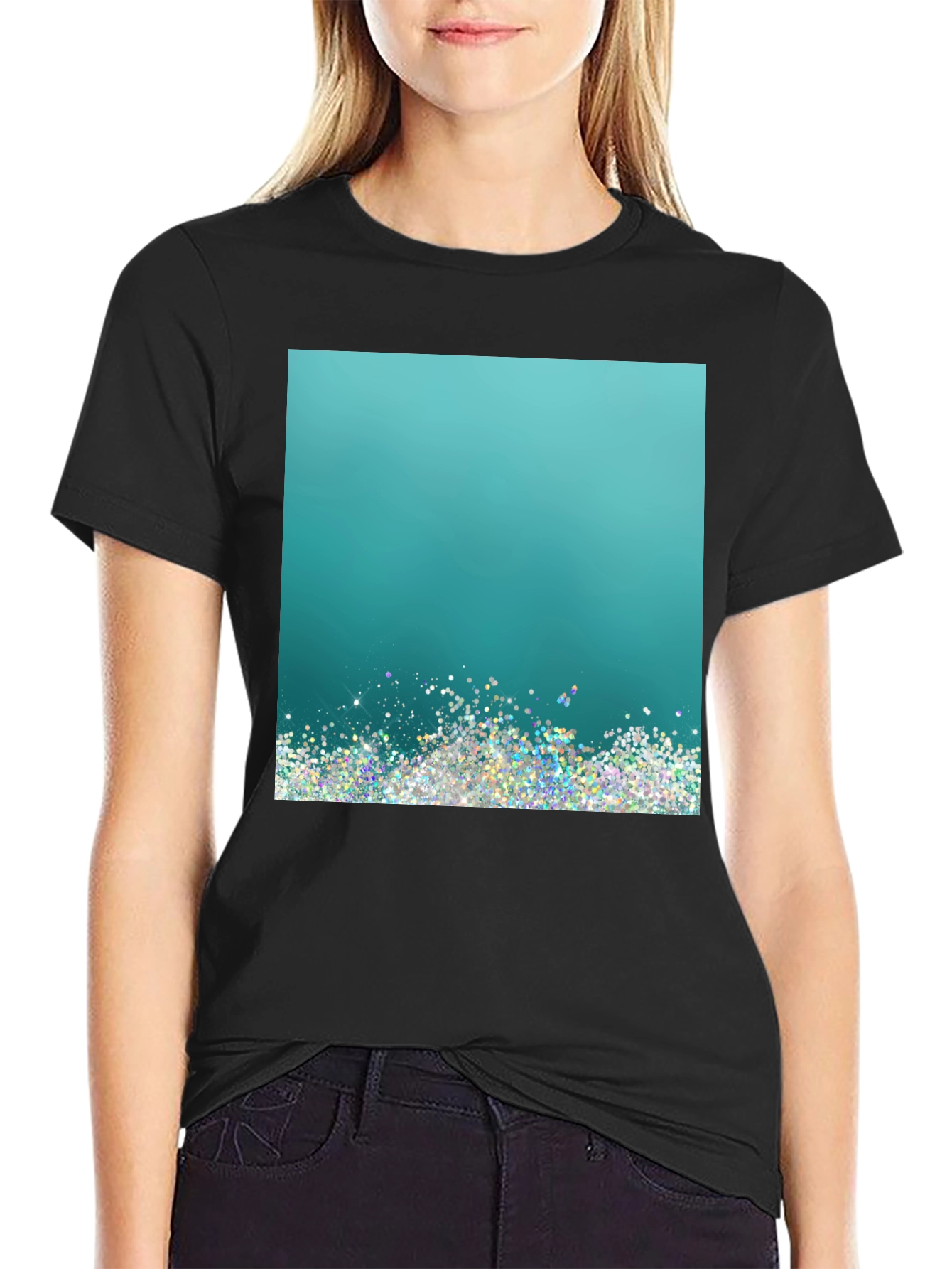 Glitter Gradient Tee
