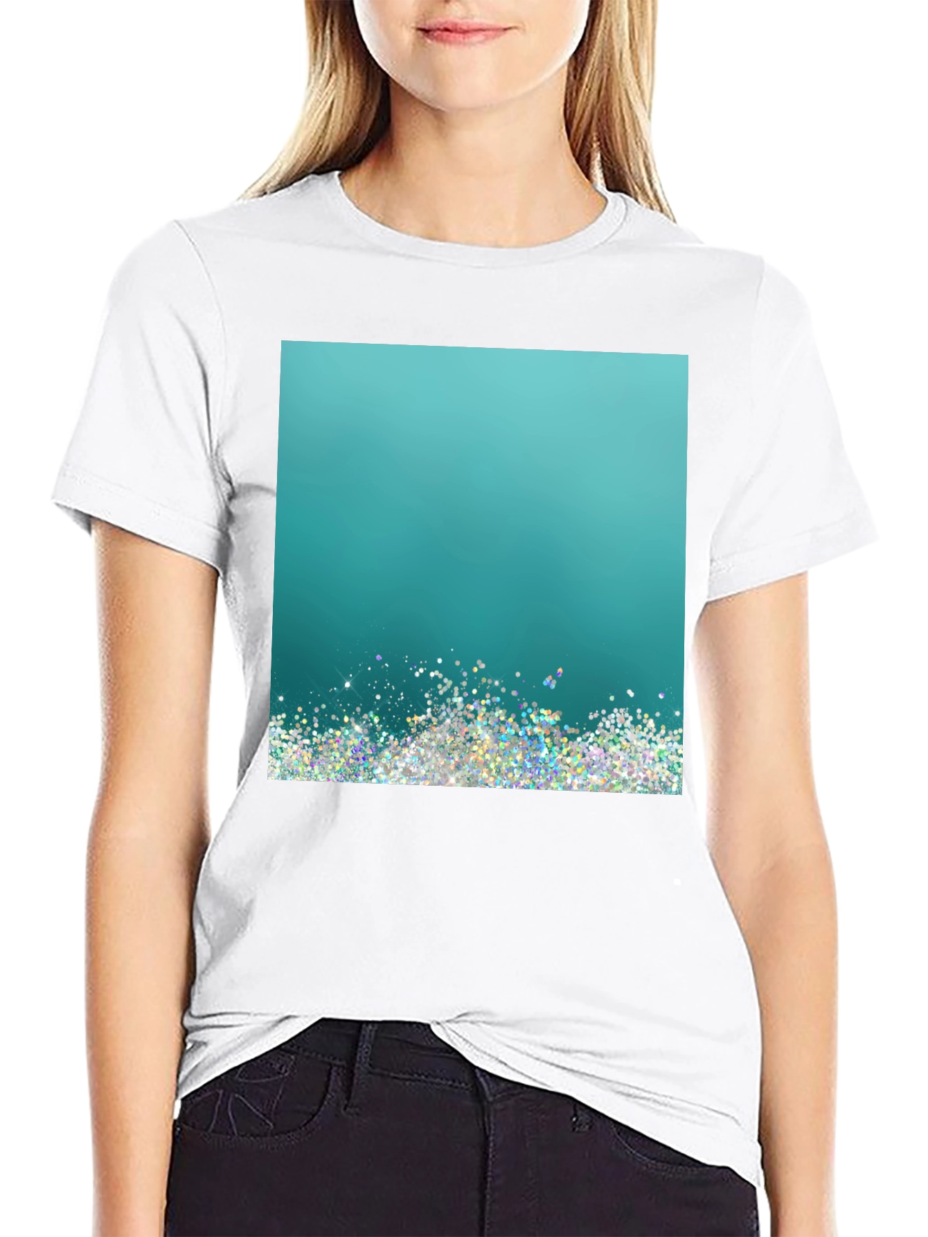 Glitter Gradient Tee