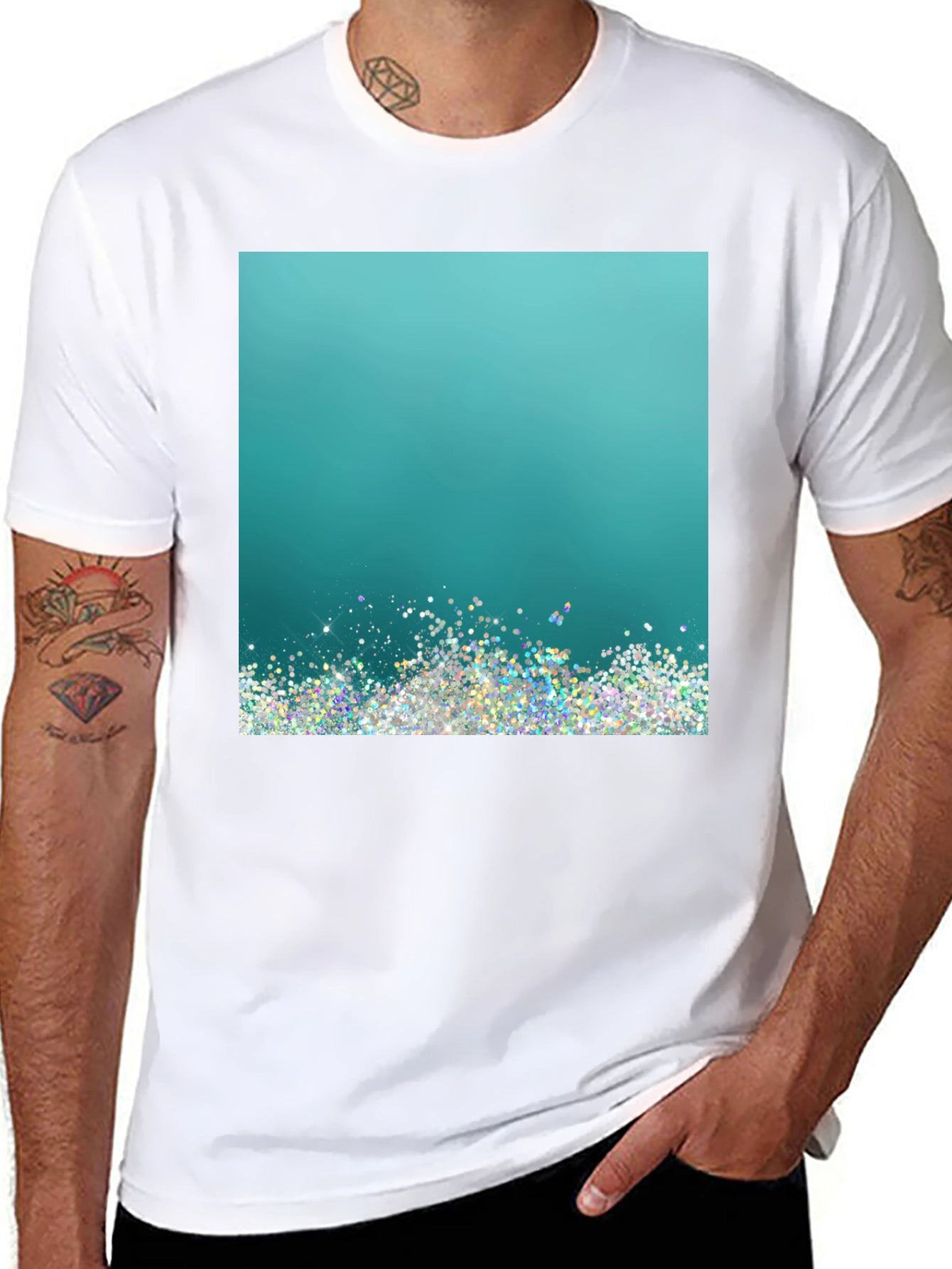 Glitter Gradient Tee