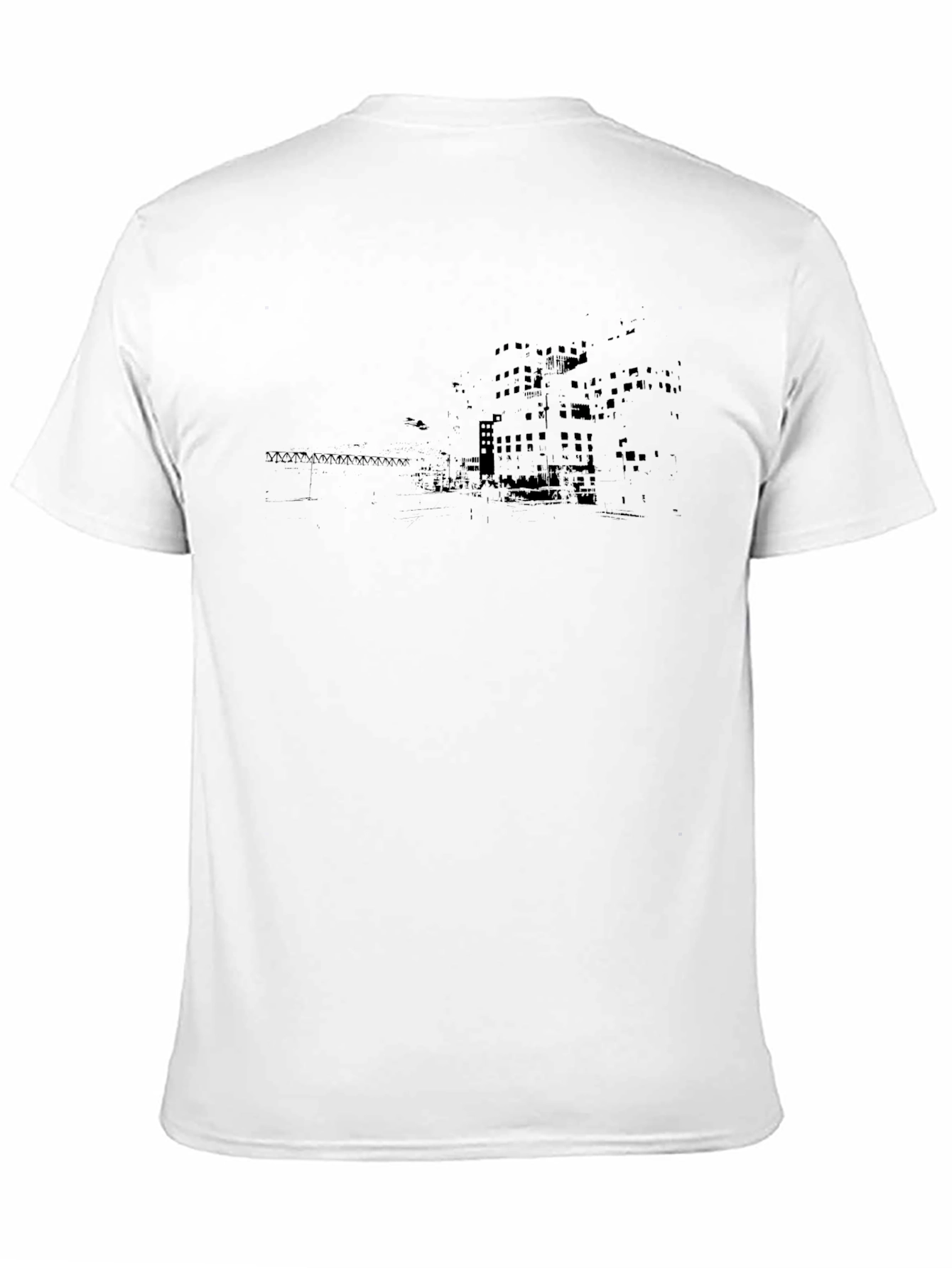 Urban Landscape Graphic Tee - Soft Cotton Crew Neck